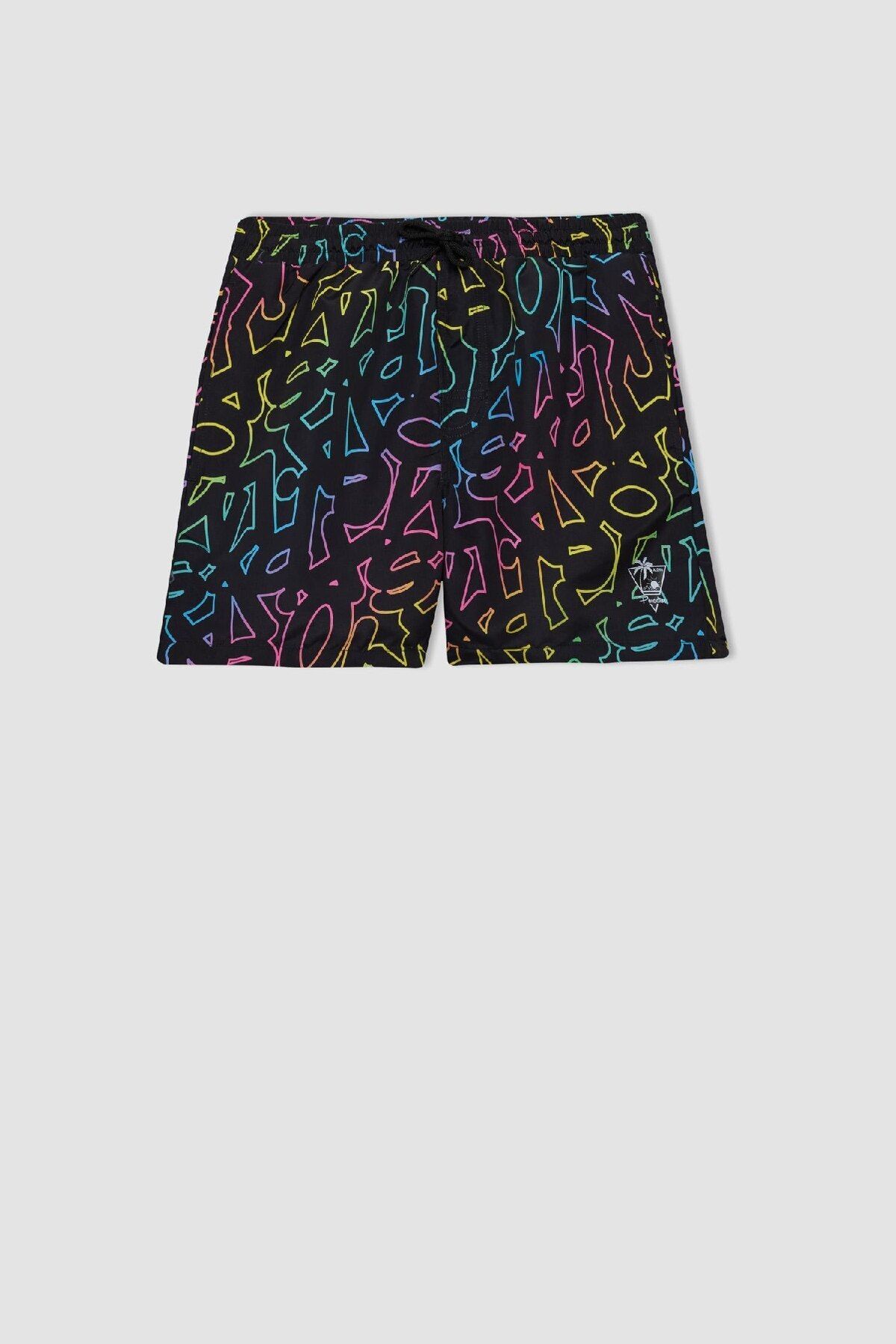 DeFacto-M8615Az24Hs Model Patterned Short-Length Swim Shorts 7
