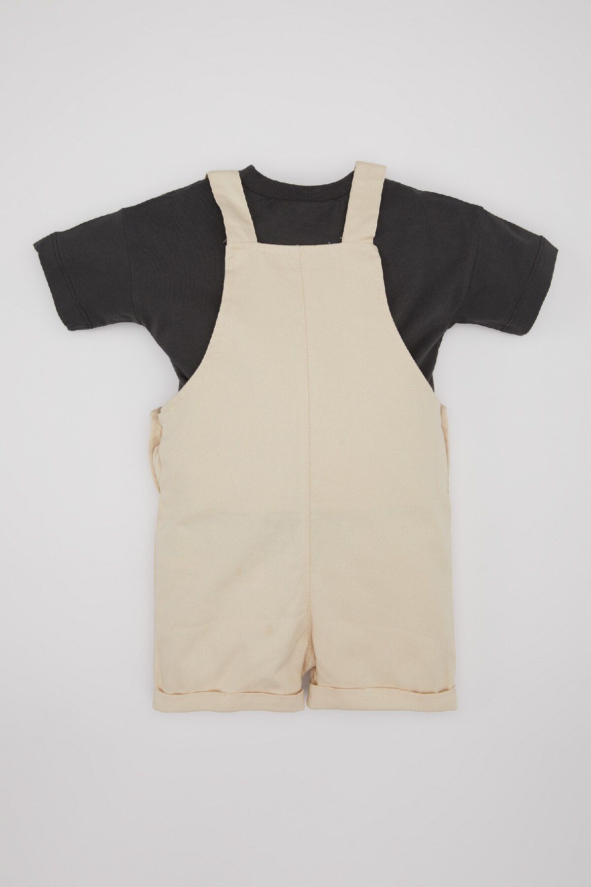 DeFacto-2-teiliges Set für Babys – bedrucktes T-Shirt mit Rundhalsausschnitt und Salopet B8079a524sm 5