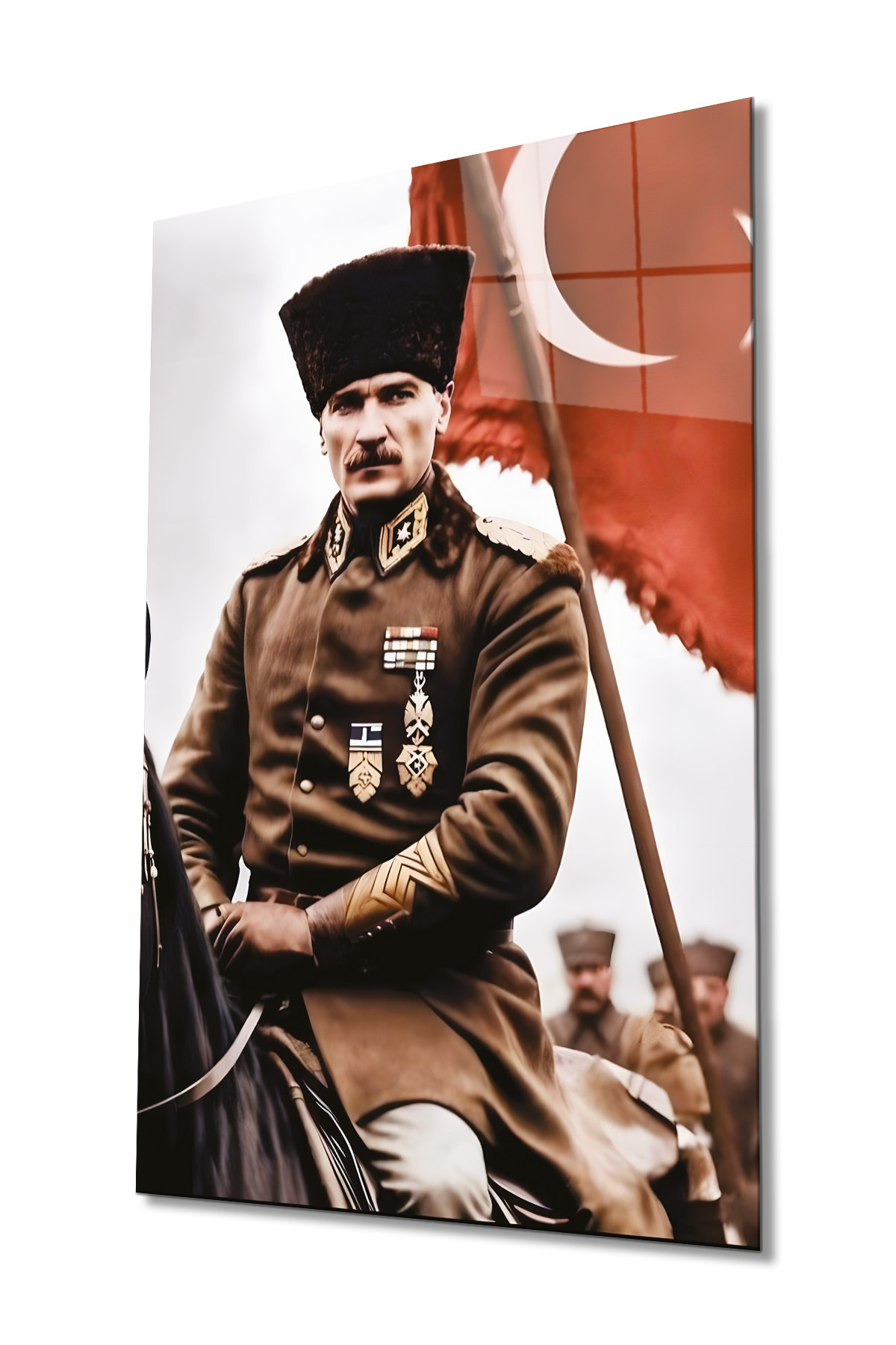 Türk Bayrağı Ve Atatürk Cam Tablo-7