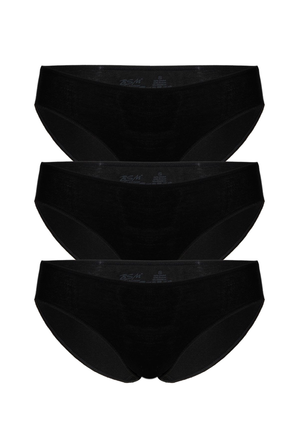 BSM Kadın Modal 3Lü Bikini Külot 48333