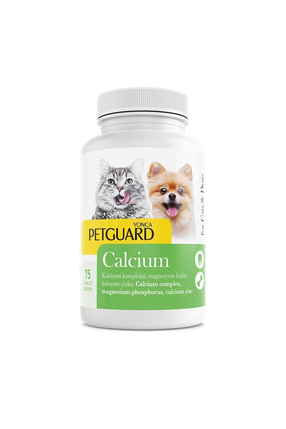 Petguard Calcium Kedi Köpek 75Gr 75 Tablet