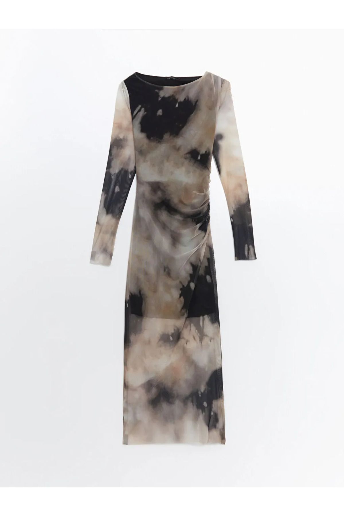 LC Waikiki-Rochie bodycon pentru femei LCW Vision Mixed Crewneck Tie Dye Print 5