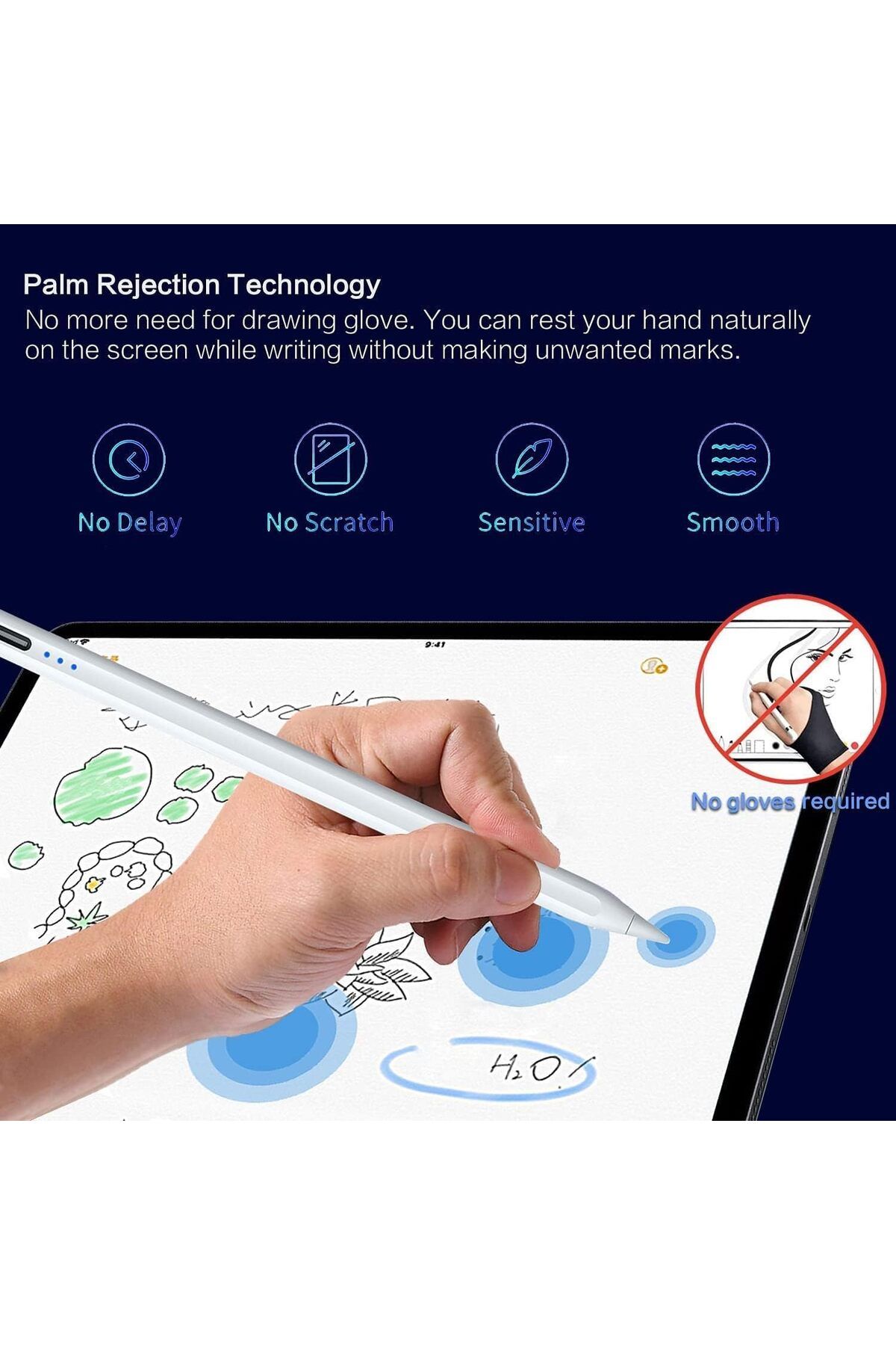 Kipgsm-Ios Android Compatible Tablet Pen Drawing Writing Touch Stylus Pen 5