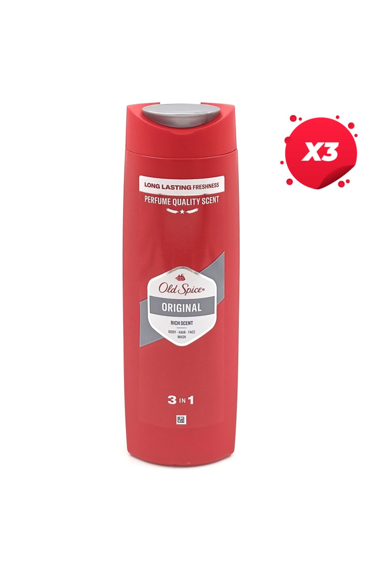 Old Spice X3 - Old Spice Gel Dus 400ml Original Masculin - One Size