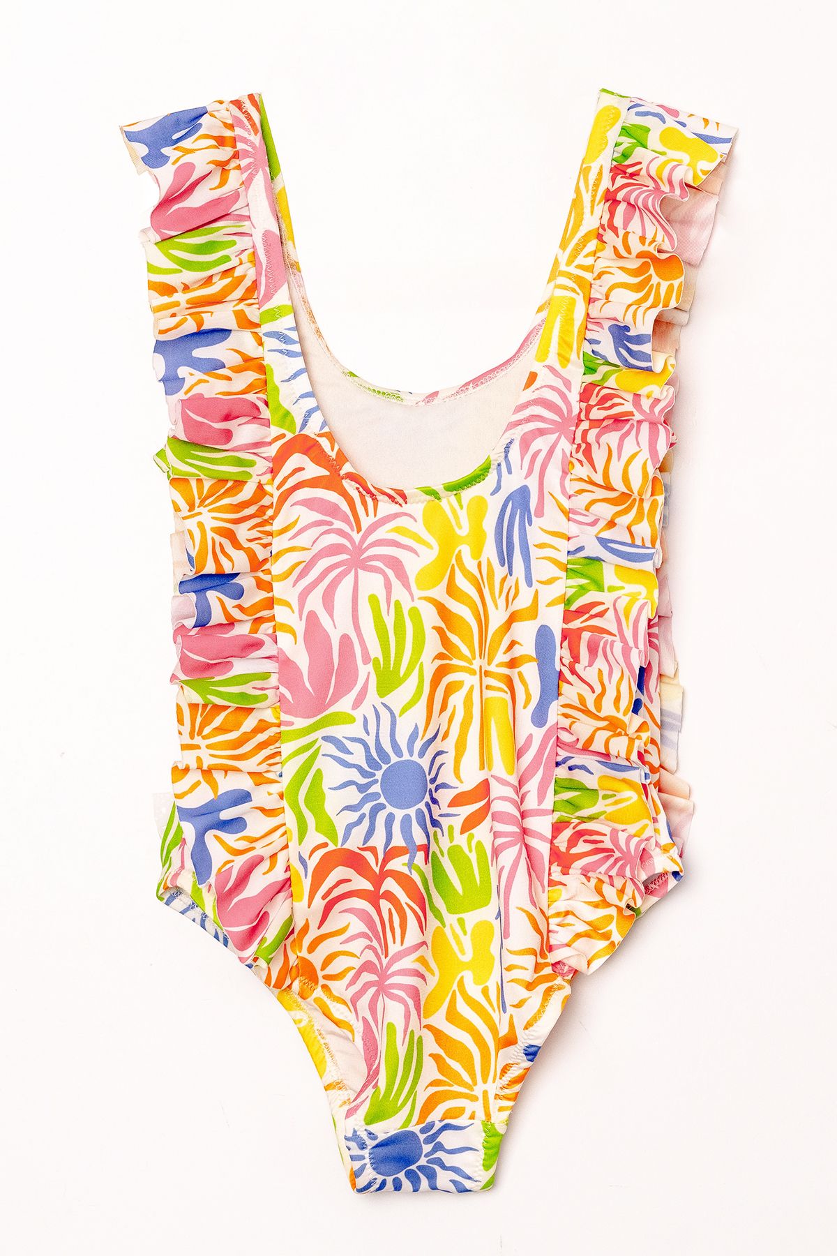 Adasea-Strap Swimsuit with Uv Protection, 5569 Orange Children's Swimsuit 3