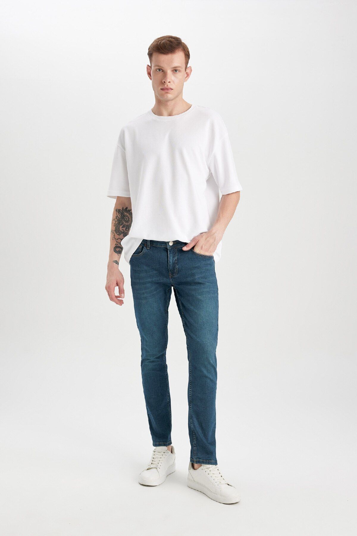 DeFacto-Τζιν Pedro Slim Fit Regular Waist Skinny Leg - B0398ax24sp 2