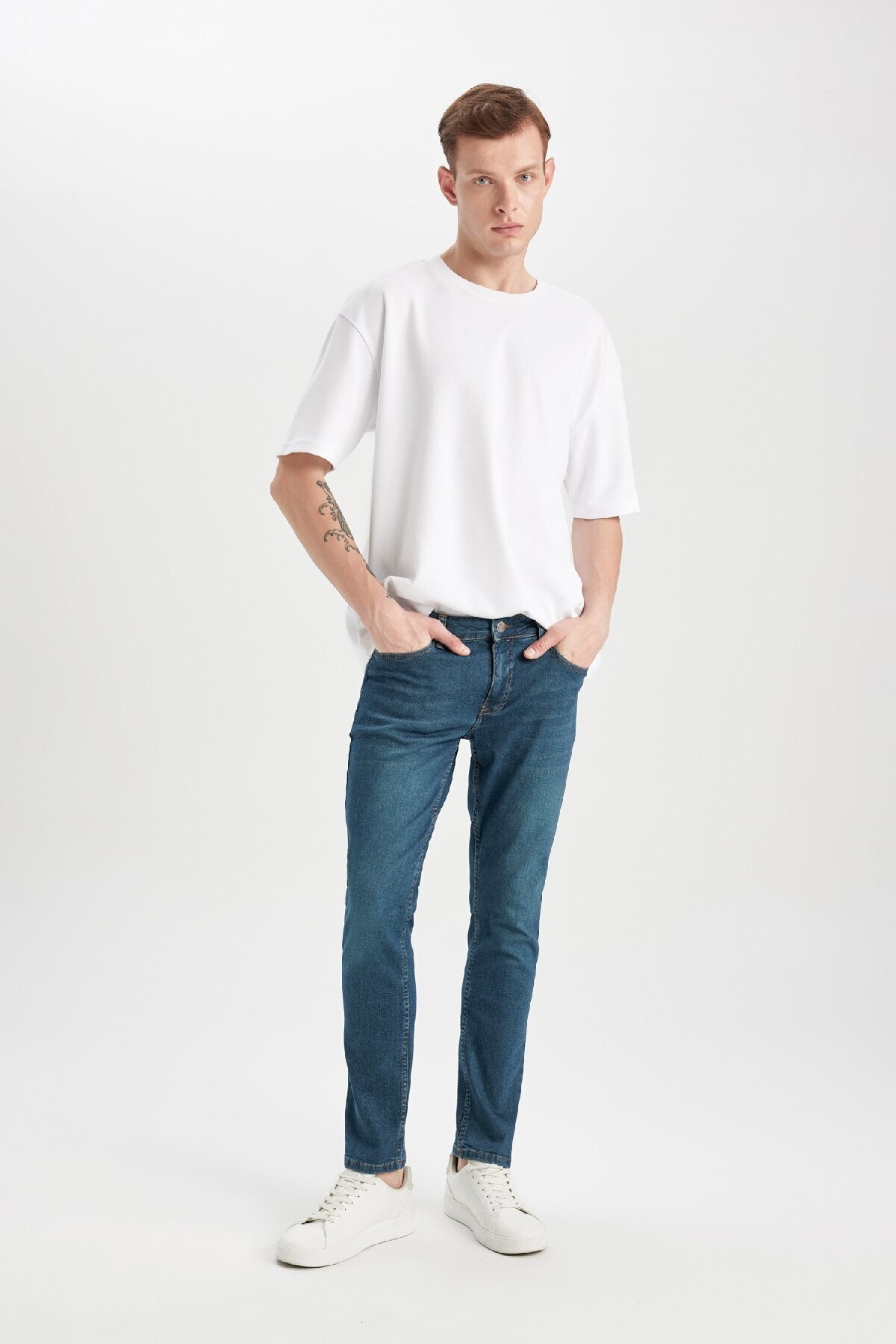 DeFacto-Τζιν Pedro Slim Fit Regular Waist Skinny Leg - B0398ax24sp 4