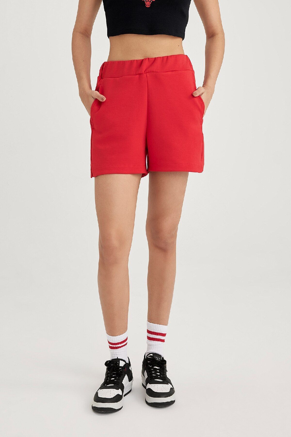 DeFacto-Übergroße Sport-Shorts – breite Passform B8975ax24sm 4