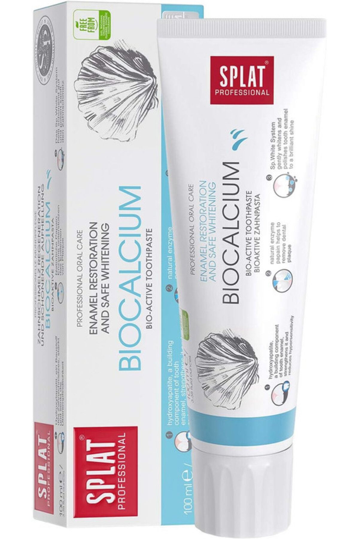 Splat-Professional Biocalcium for Strong & Sensitive Teeth, Natural toothpaste with Calcium 100ml 1