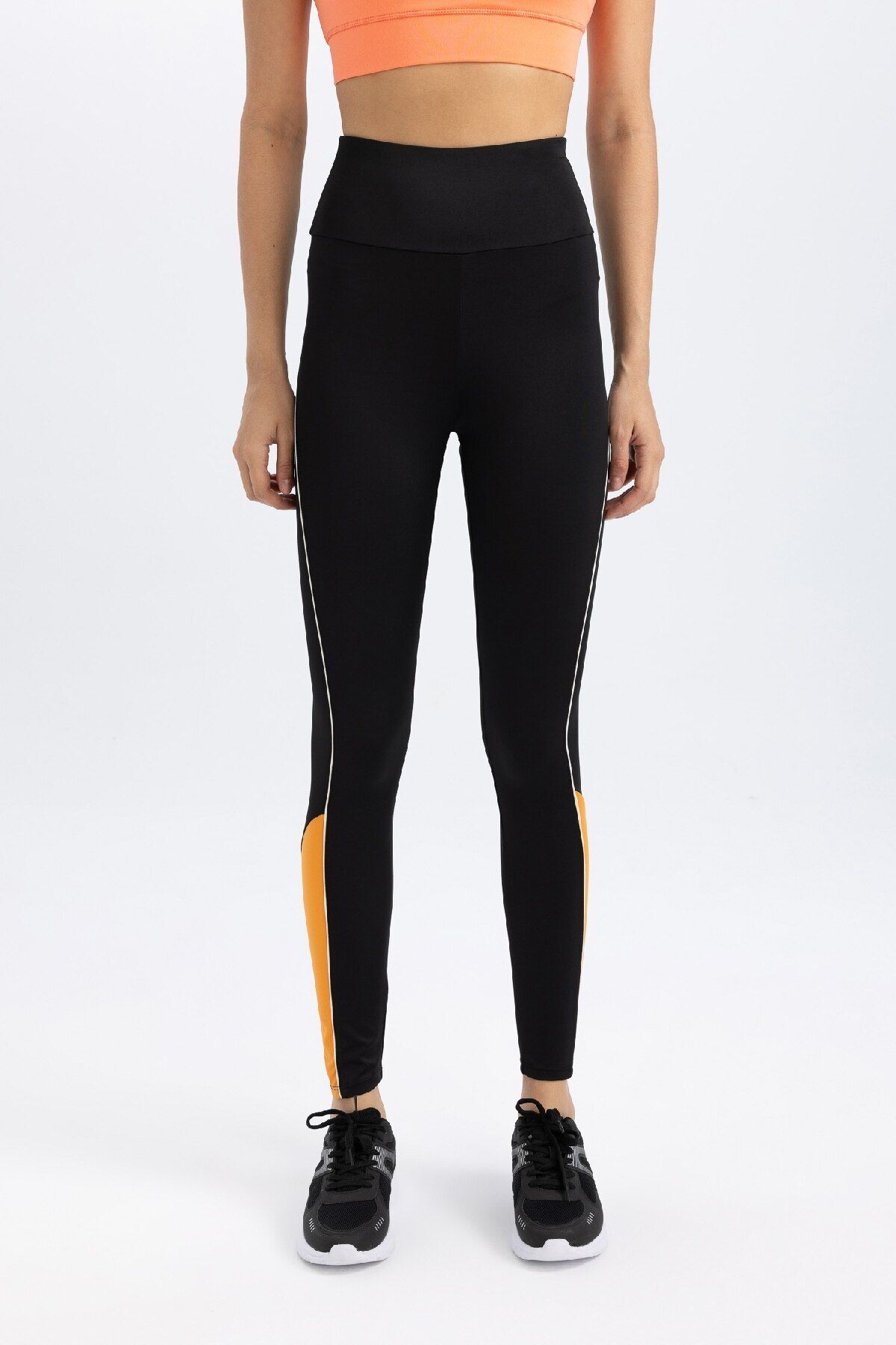 DeFacto-DeFactoFit - Sport-Leggings aus schwerem Stoff, taillenbetont B9409AX24SM 4