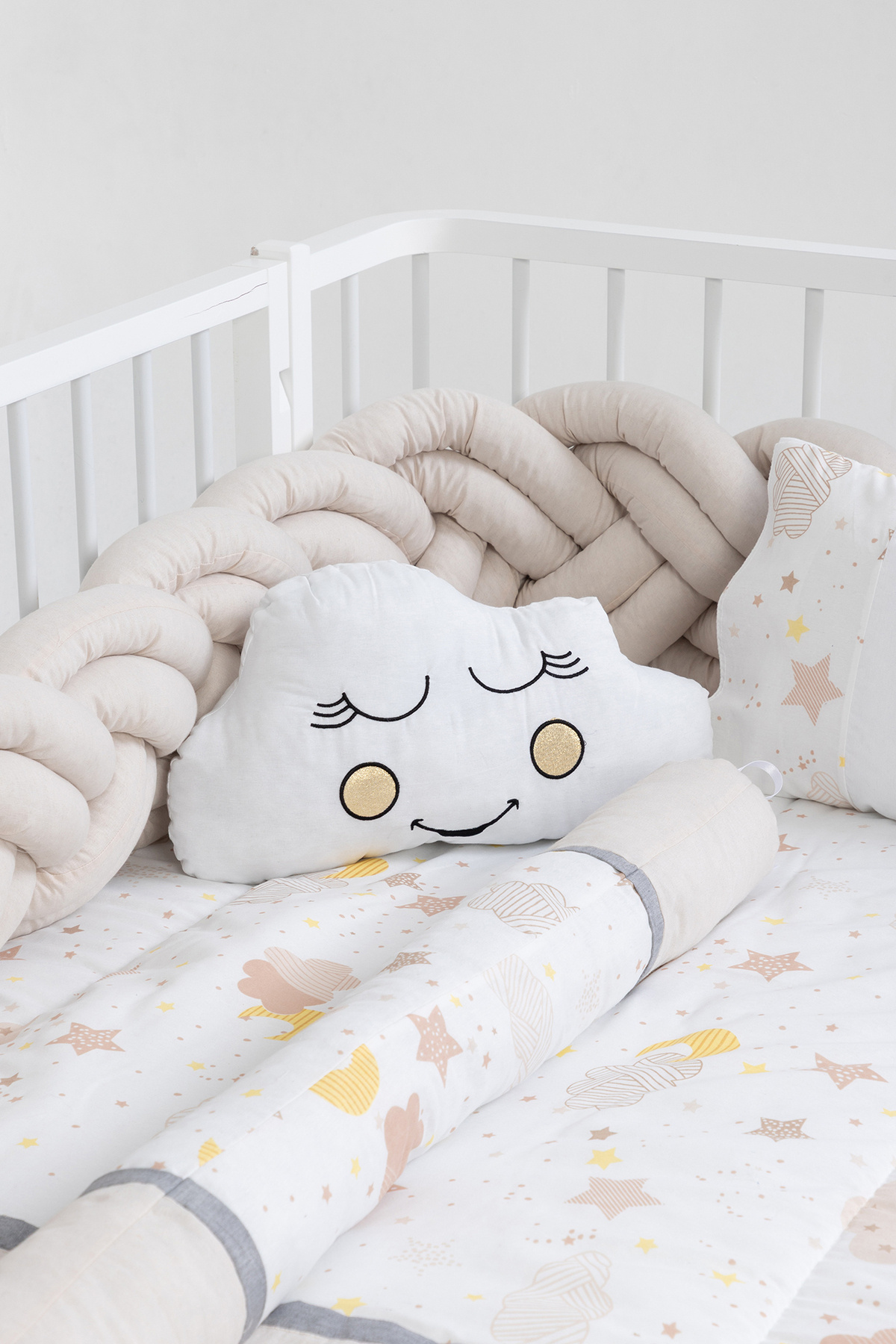 Cozibo Montessori Karyola Uyku Seti 6'lı Örgü 90x190, 100x200 cm fotoğrafı 6 (önizleme)