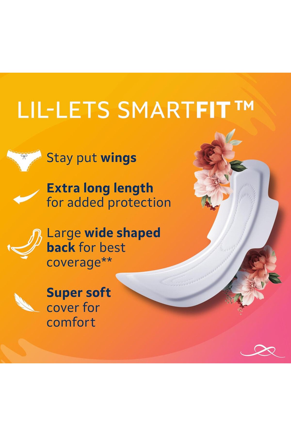 Lil-Lets-Extra Protection Maxi Pads X 10 with Wings, for Extremely Heavy Flow Periods 5