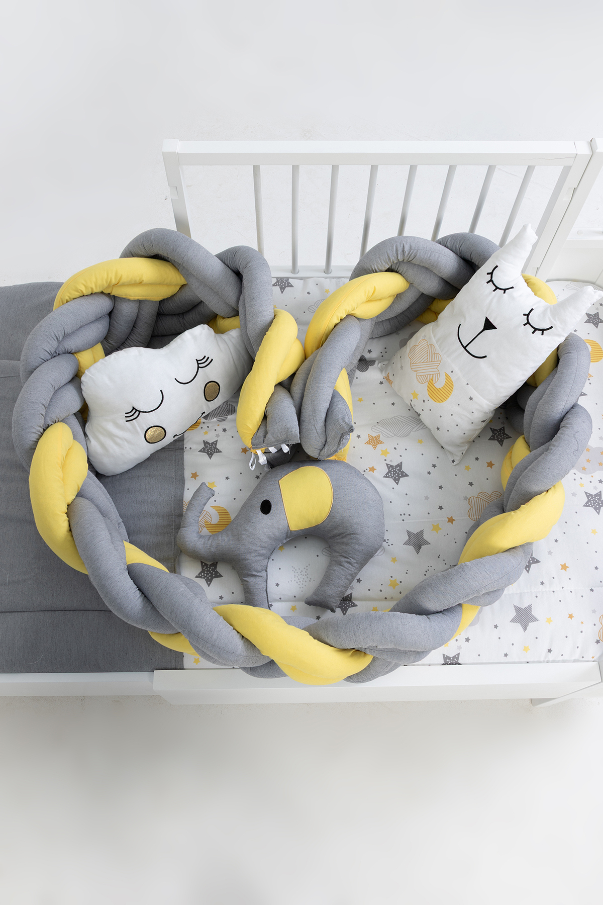 Cozibo Montessori Karyola Uyku Seti 6'lı Örgü 90x190, 100x200 cm fotoğrafı 3 (önizleme)