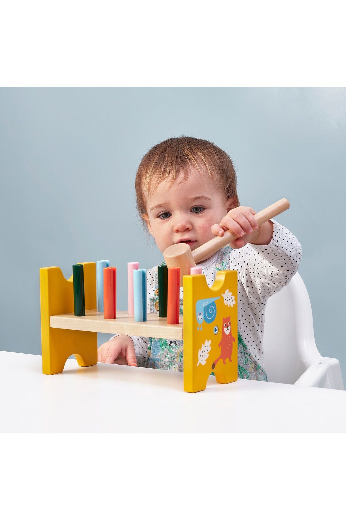 IKEA-UPPSTÅ Toy hammering block, multicolour 2