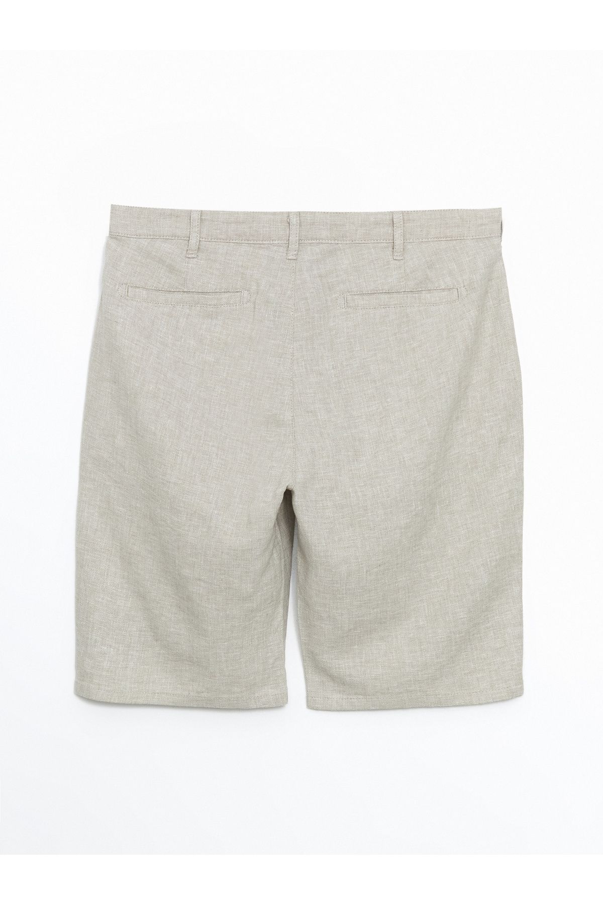LC Waikiki-Ανδρικό σορτς Standard Mold Linen Blend 2