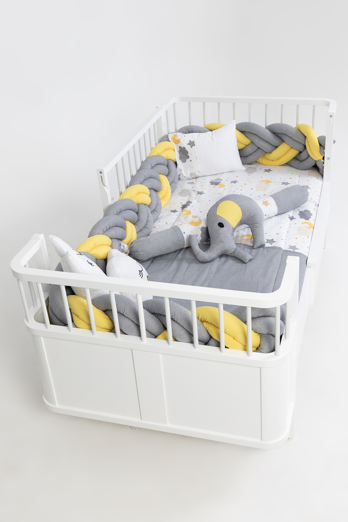 Cozibo Montessori Karyola Uyku Seti 6'lı Örgü 90x190, 100x200 cm fotoğrafı 6 (önizleme)