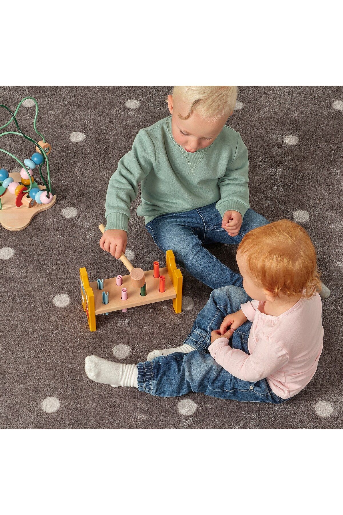 IKEA-UPPSTÅ Toy hammering block, multicolour 5