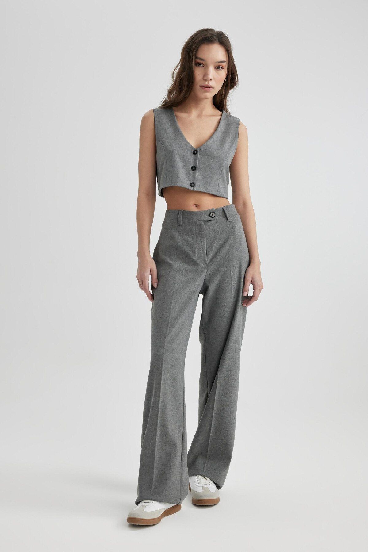 DeFacto-Crop Blazer Vest C2574ax24sp 5
