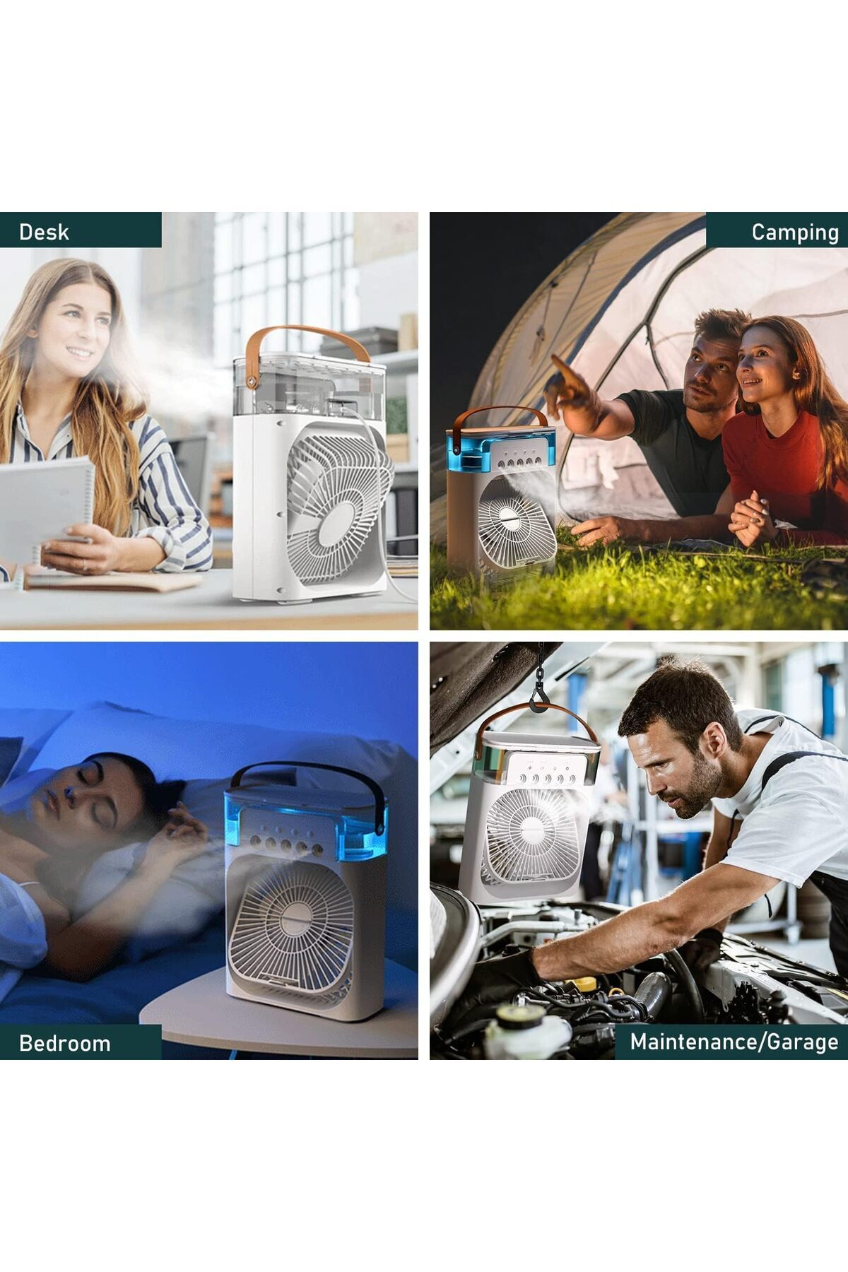 COOYA-Portable Air Conditioners,Mini Evaporative Cooler,700ml Cooler 3 Speeds,USB Personal Conditioner 6