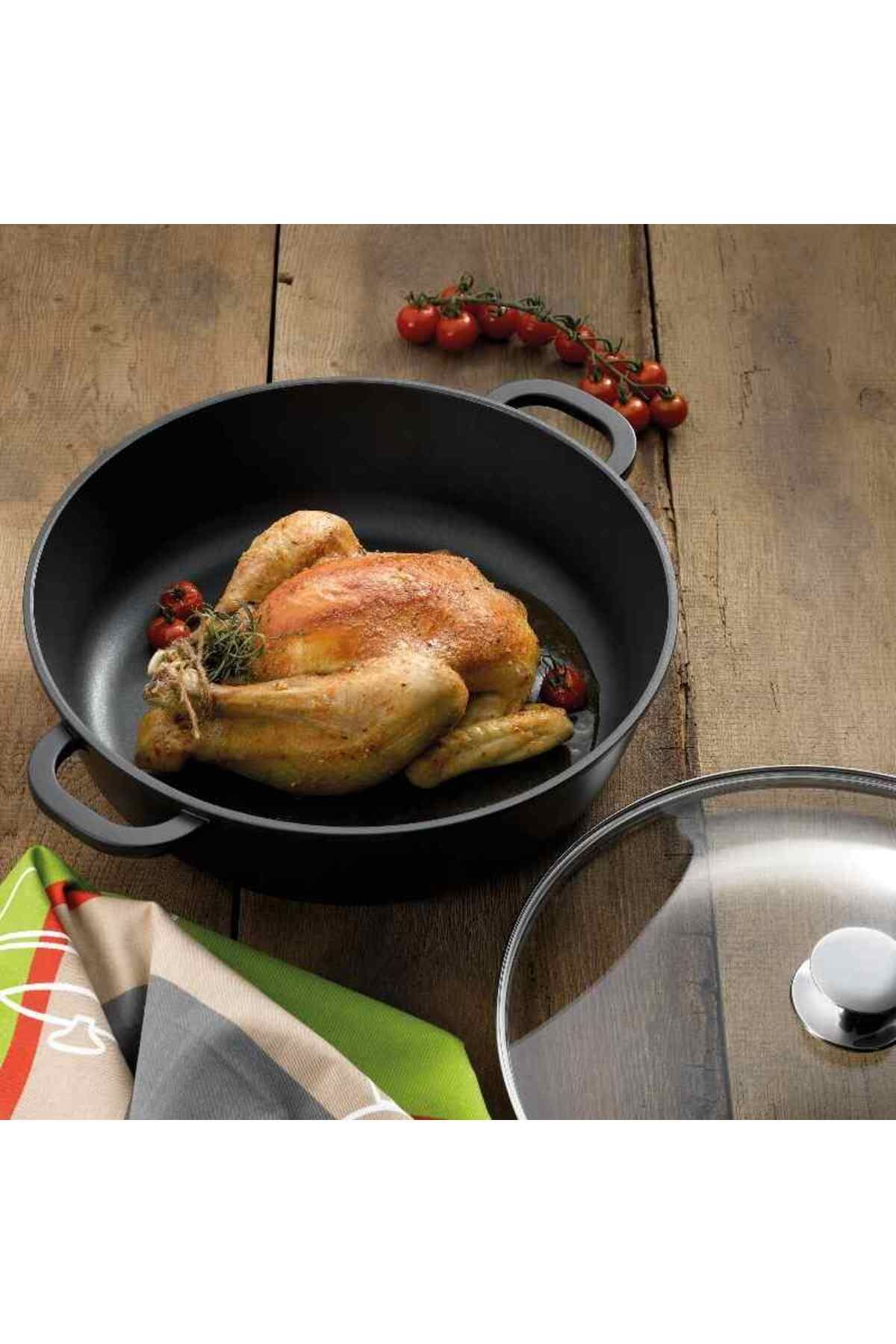 KELA Keck Lang-Round tray with lid 36 cm KERROS 6