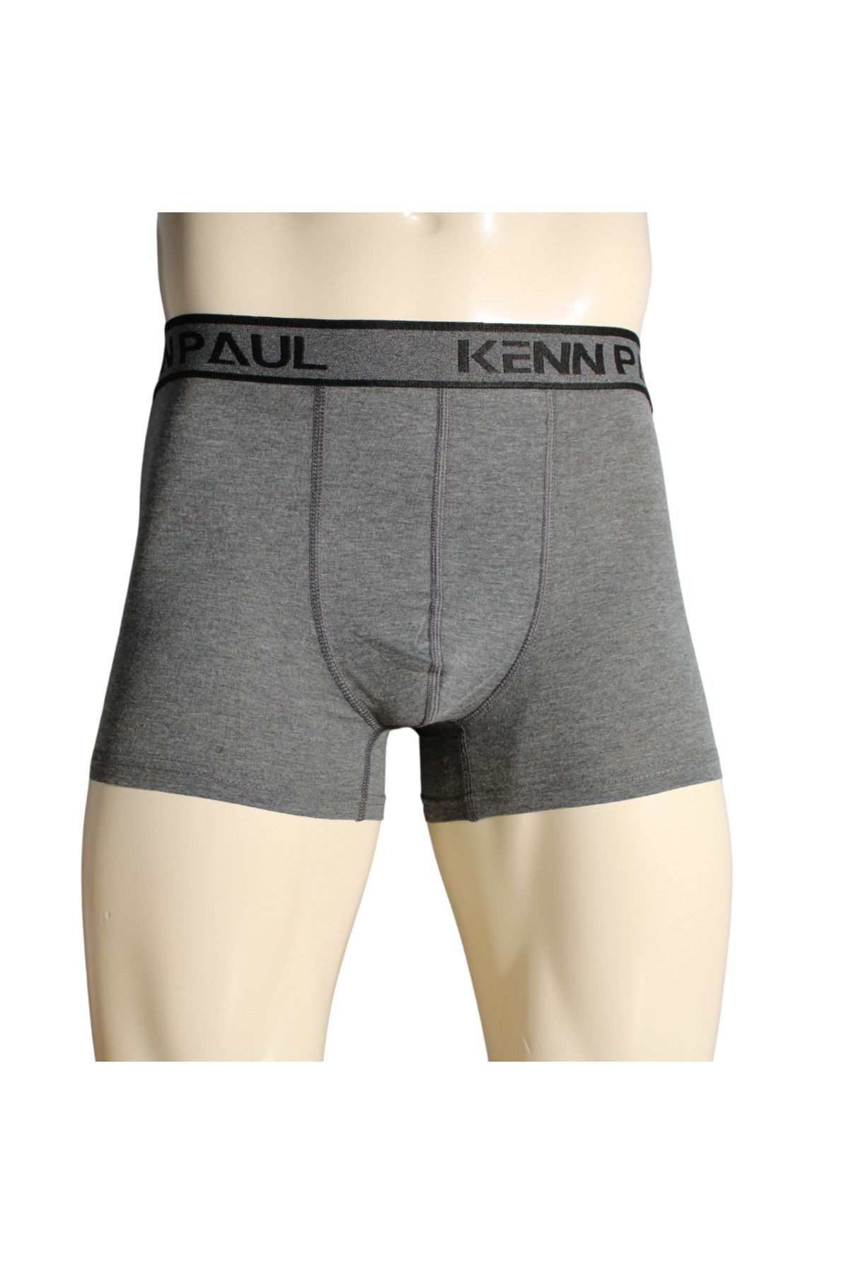 Kennpaul S->6XL Erkek Antrasit Düz Pamuk Lüks Boxer Fitted |Büyük Beden