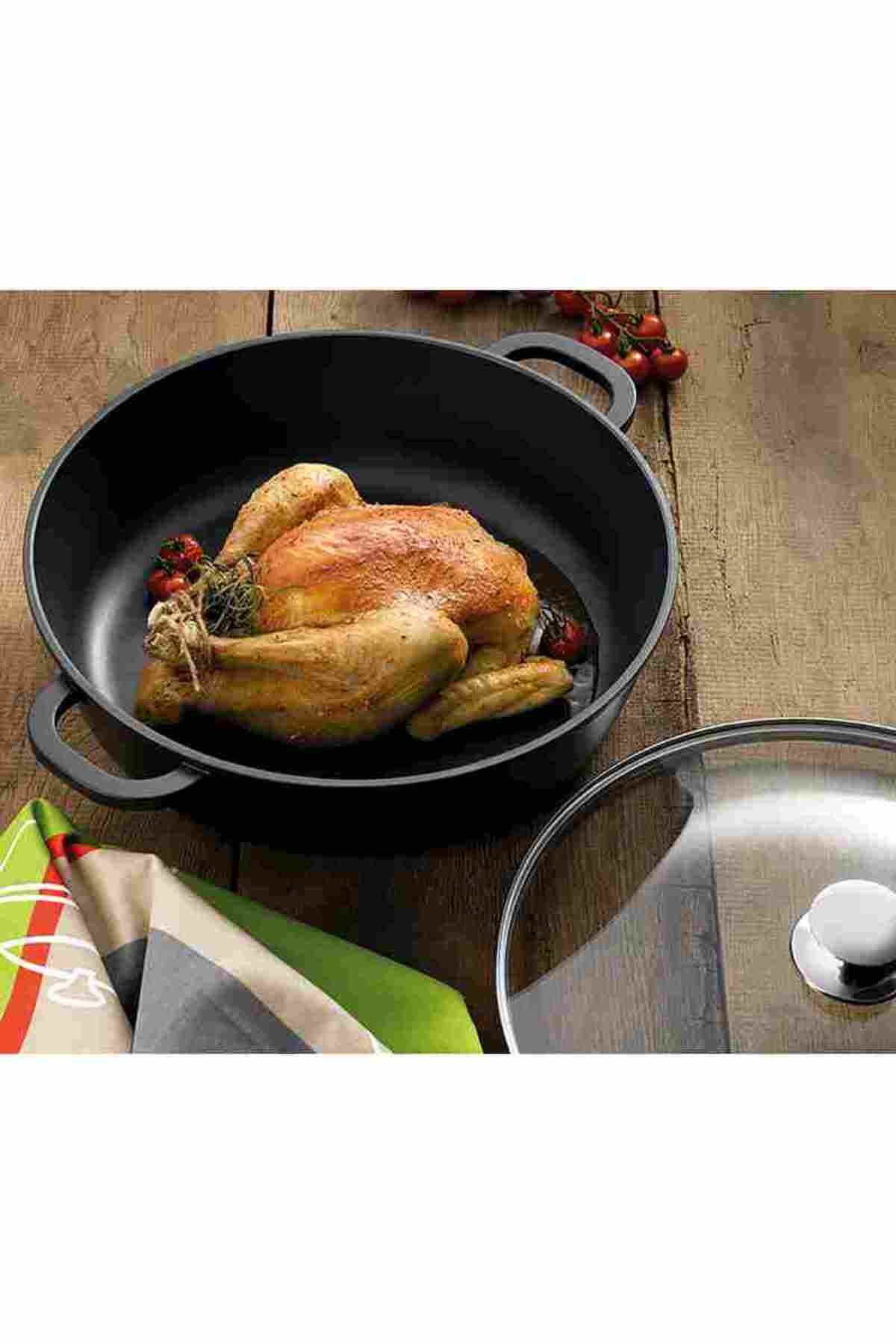 KELA Keck Lang-Round tray with lid 36 cm KERROS 4