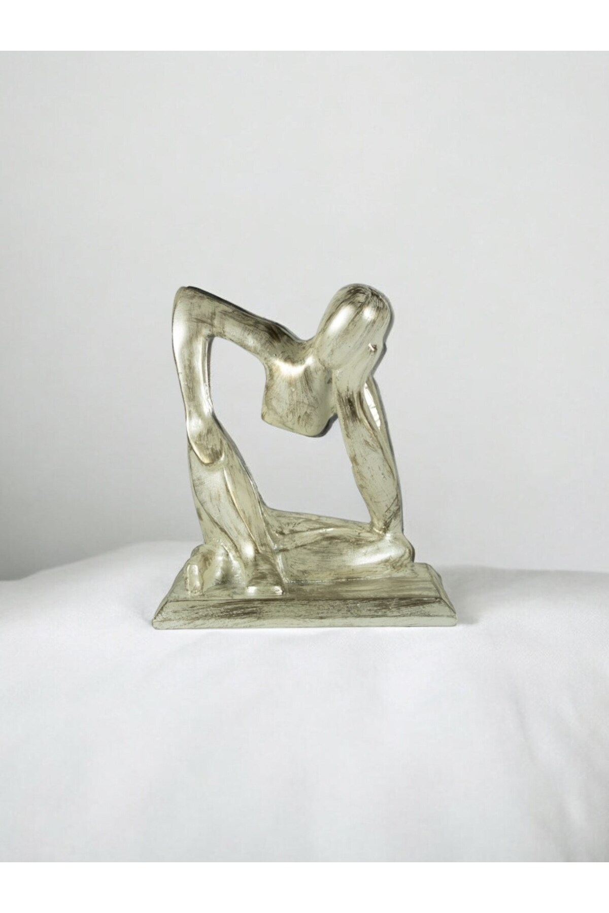 Decorative White Thinking Man Polyester Cast Trinket
