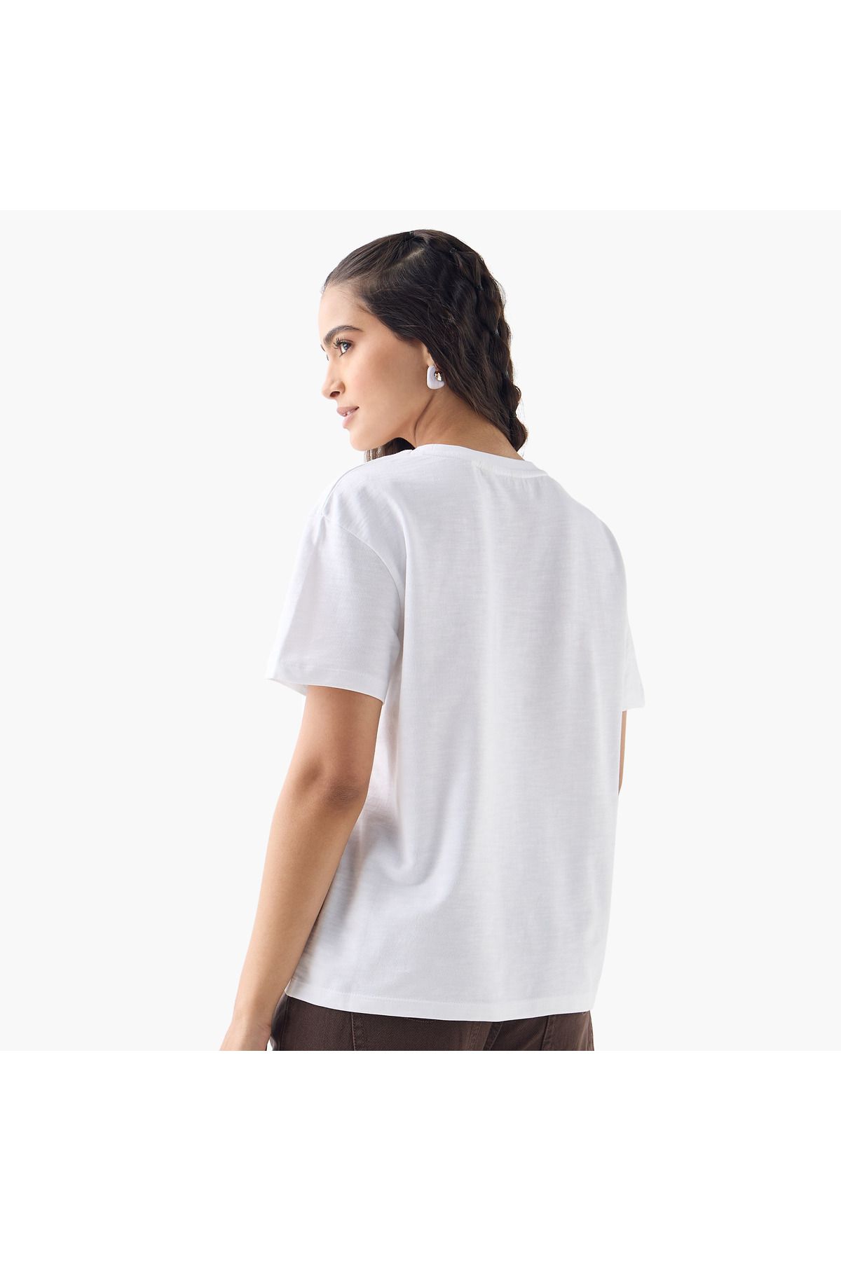 Lee Cooper-Patchwork Detail T-shirt 3