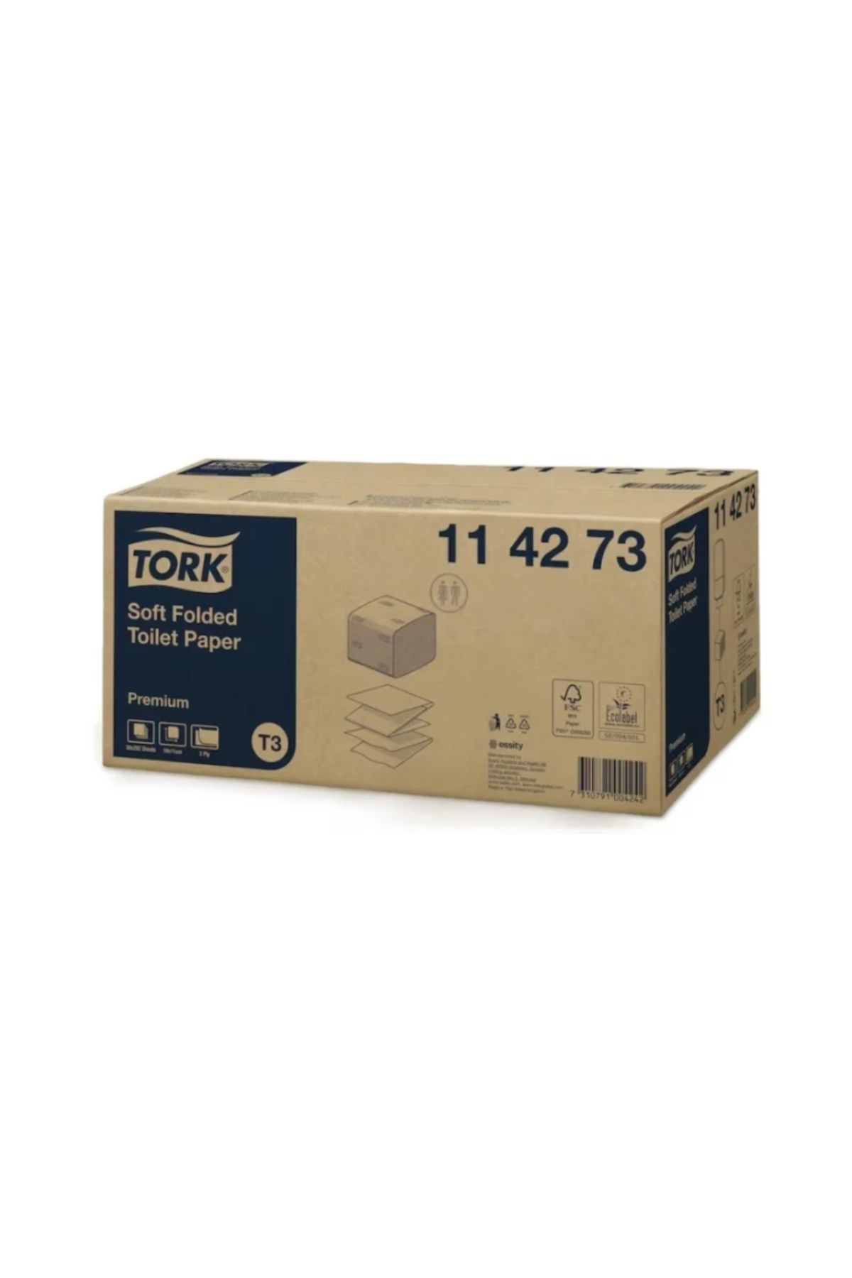 TORK Hartie Igienica Tork Premium Soft Bulk, Alba, 2 Straturi, 252 Portii/pac.(30 Pachete), T3 - 114273 - One Size