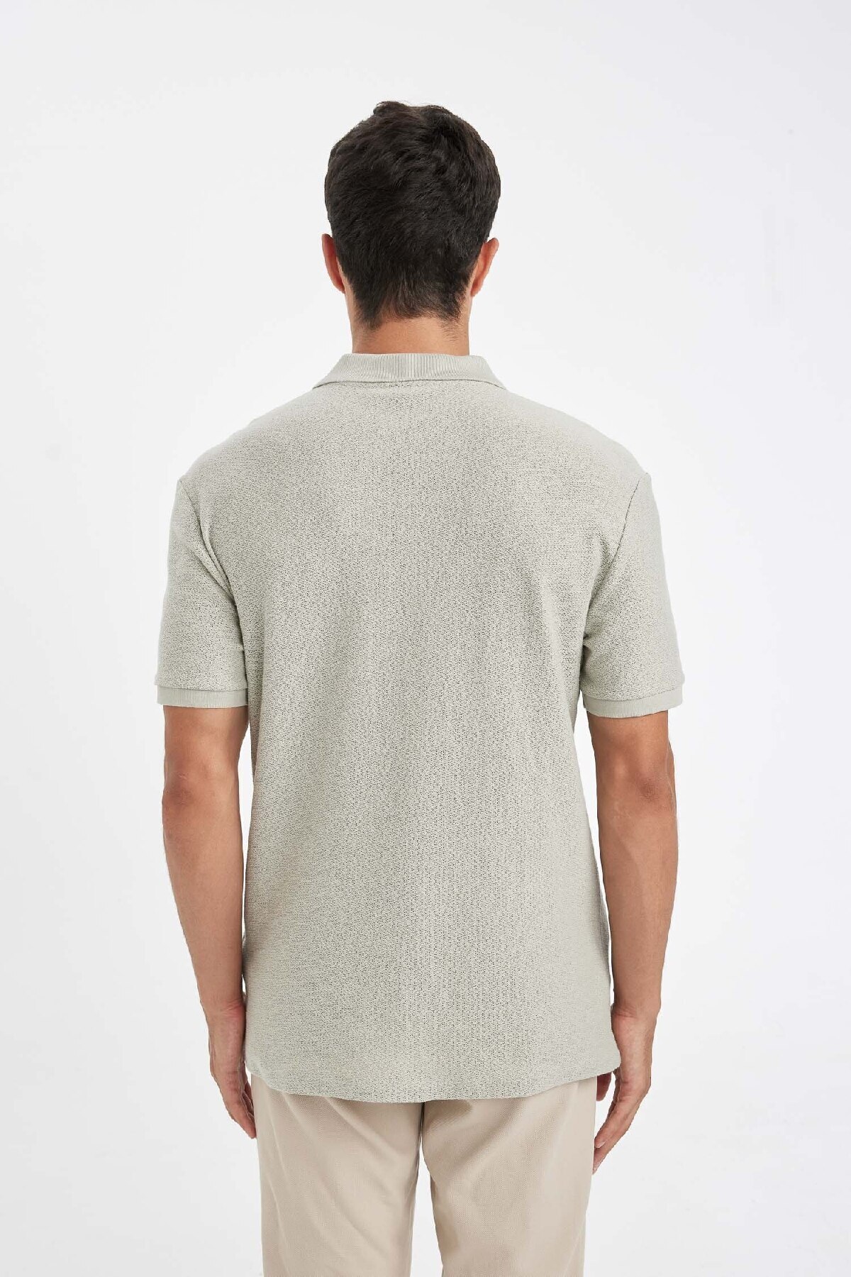 DeFacto-Tričko Crepe Polo – Regular Fit, Krátký rukáv C4149Ax24Sm 7
