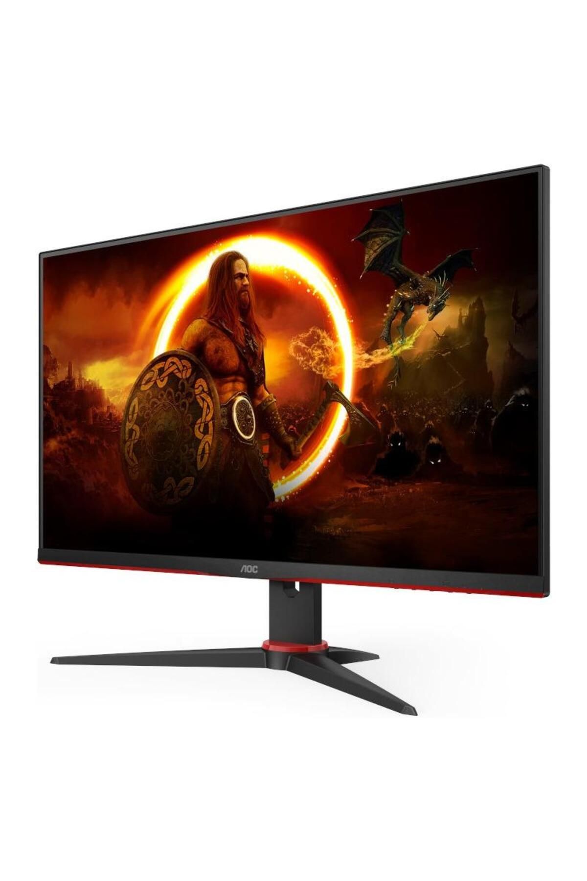 Aoc-Monitor gaming LED IPS AOC 23.8inch, Full HD, DisplayPort, 240Hz, FreeSync Premium, Vesa, Negru/Rosu 3