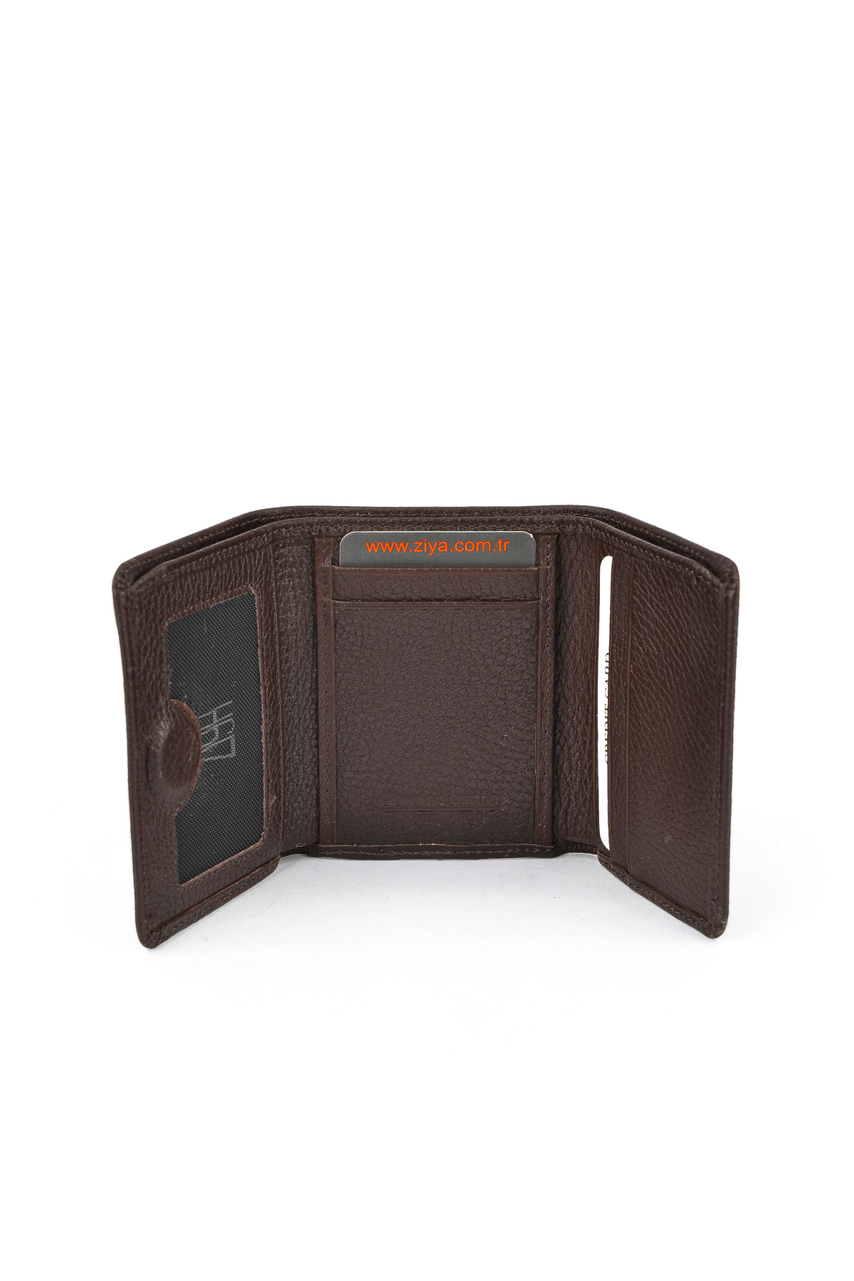 Ziya-Men's Genuine Leather Wallet 1519841 Zd05 Coffee Color 3