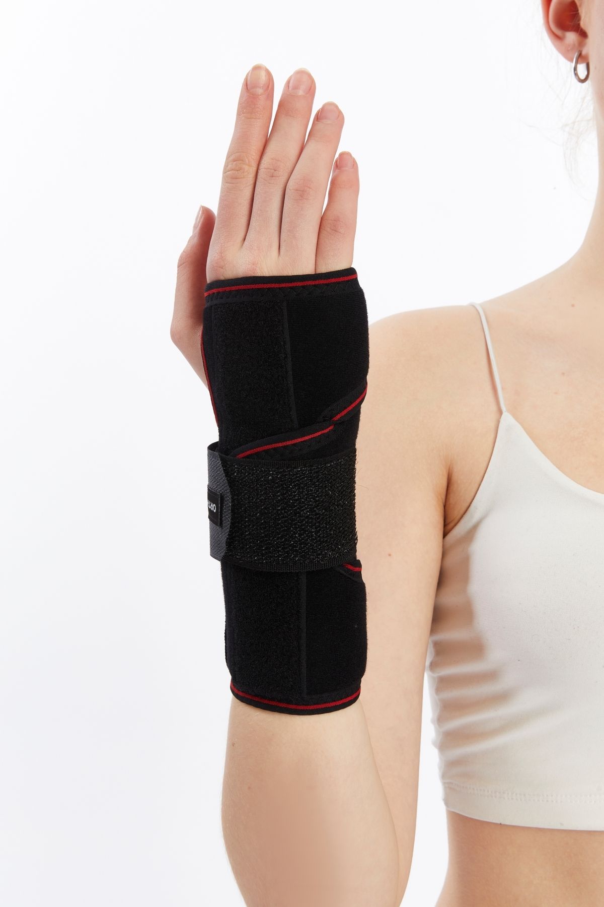 orthohealthmedical-Hand Wrist Splint Neoprene Fabric Metal Support Static Hand Wrist Splint Fits for Right and Left Arm 2