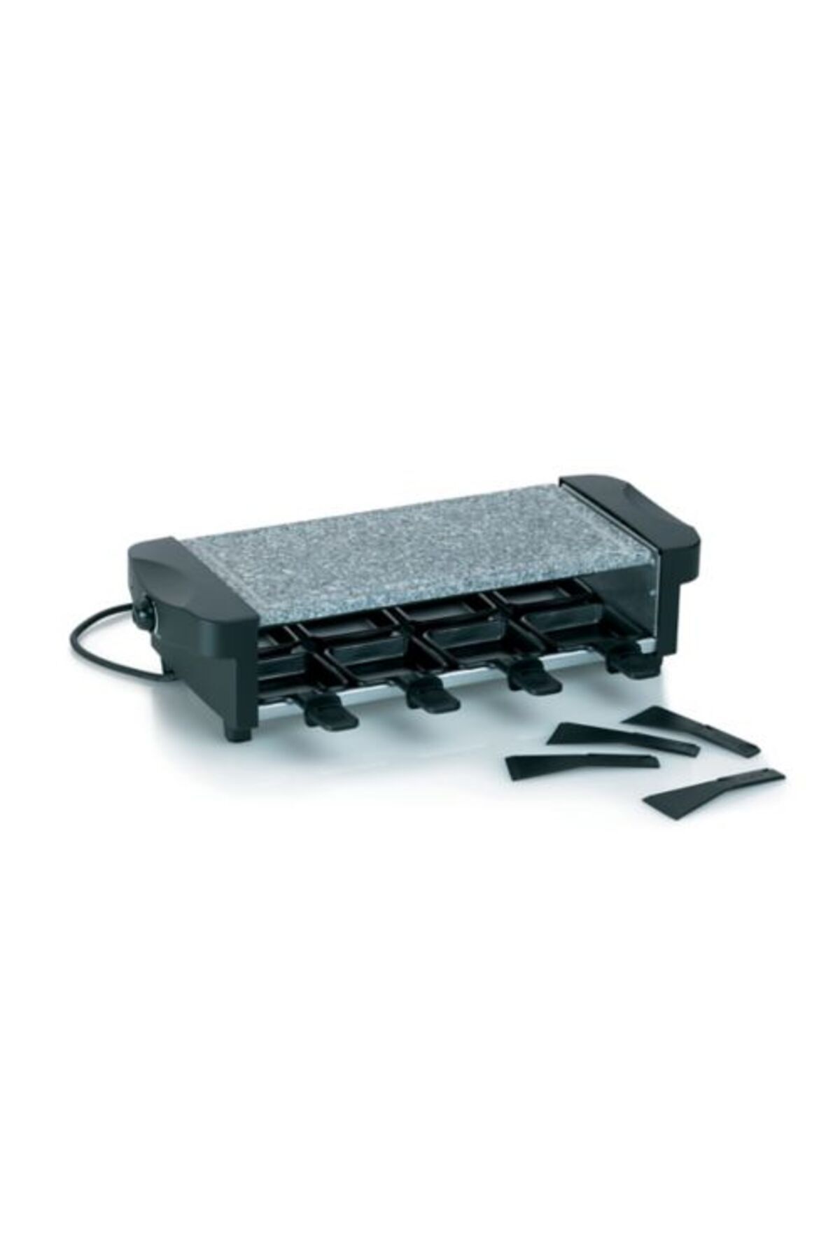 KELA Keck Lang-CENERI raclette grill with granite grill surface 8 pans 1