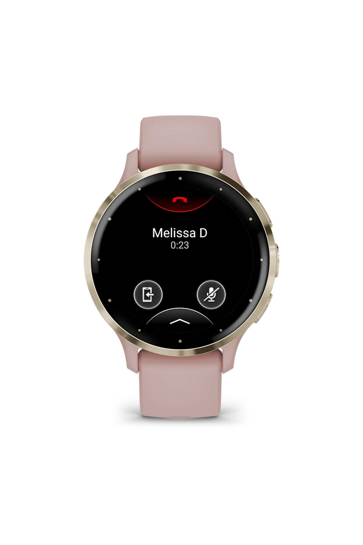 Garmin-VENU 3S SOFT GOLD STAINLESS STEEL BEZEL WITH DUST ROSE CASE AND SILICONE BAND 2