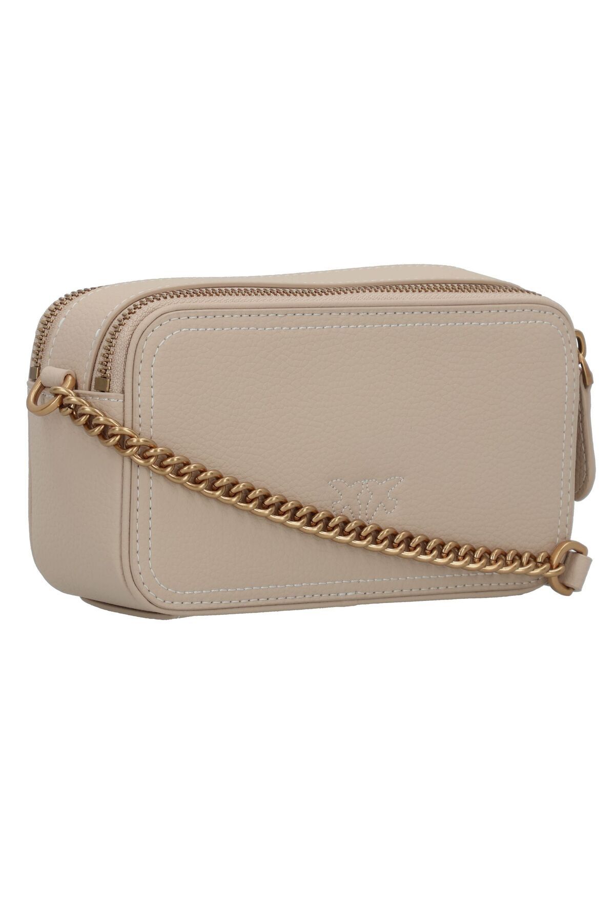 PİNKO-Carrie Camera Mini Bag Umhängetasche Leder 18 cm 2