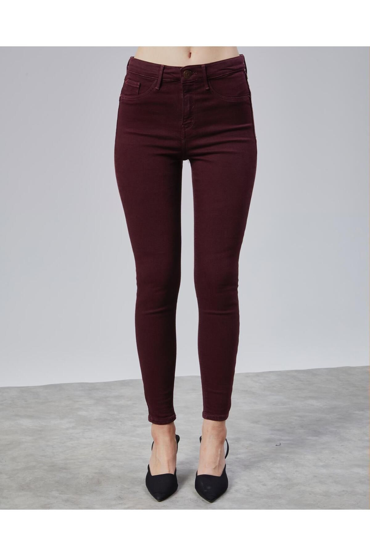 soBasic-Βουργουνδία E.x.t.r.a Skinny Jeans Jeans Colorfast Recovery Jean 3