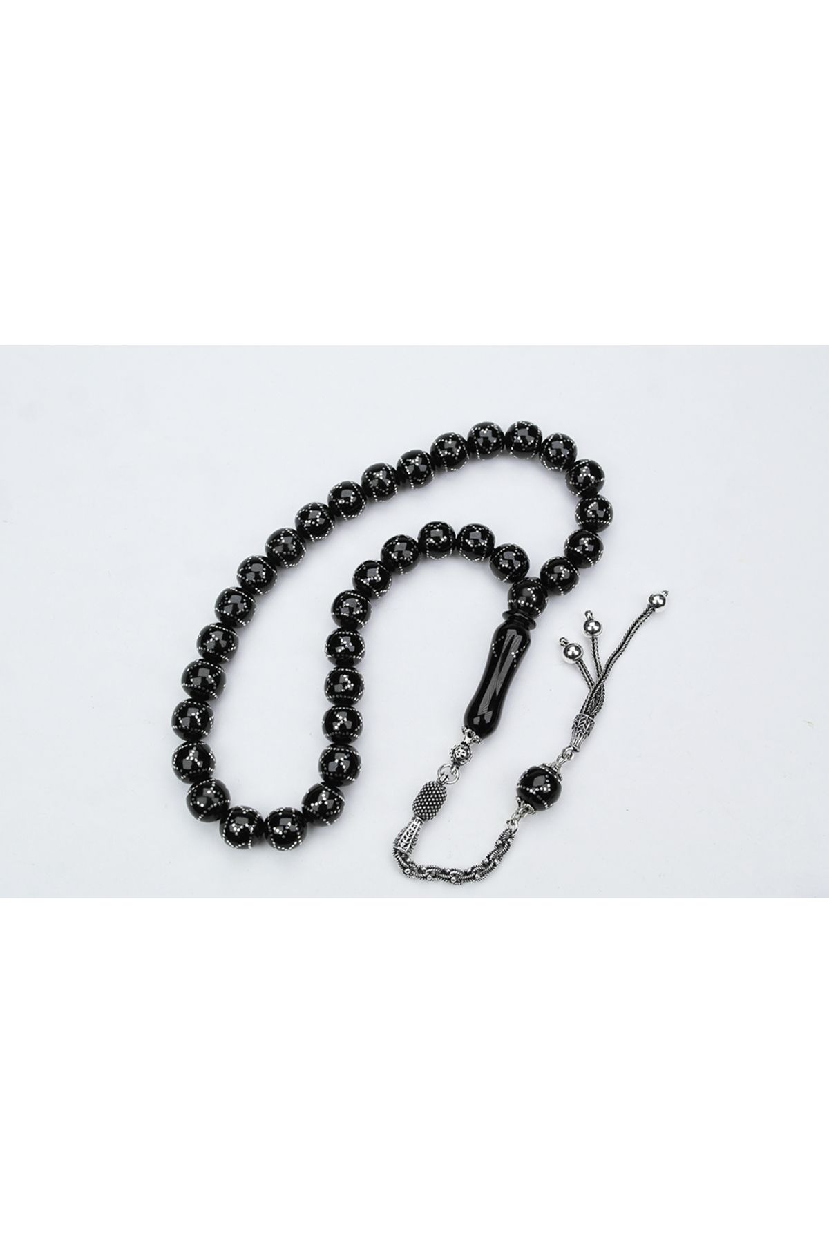 Skygo-Oltu Stone Sphere Circle Direction Embroidered Rosary 2