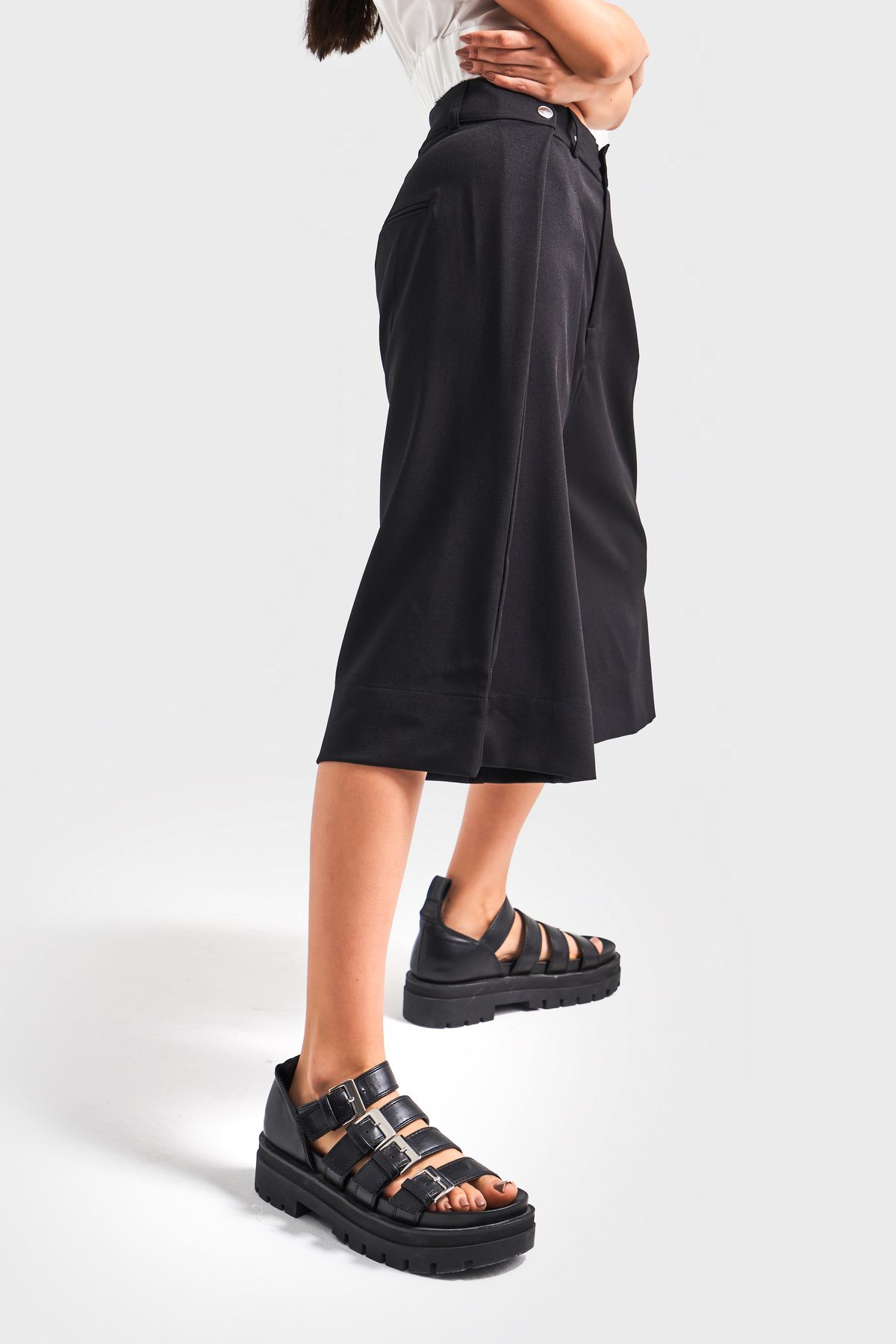 its basic-Skinty Motly Eared Pleated Turbo Racer Turkuluk Pants 5