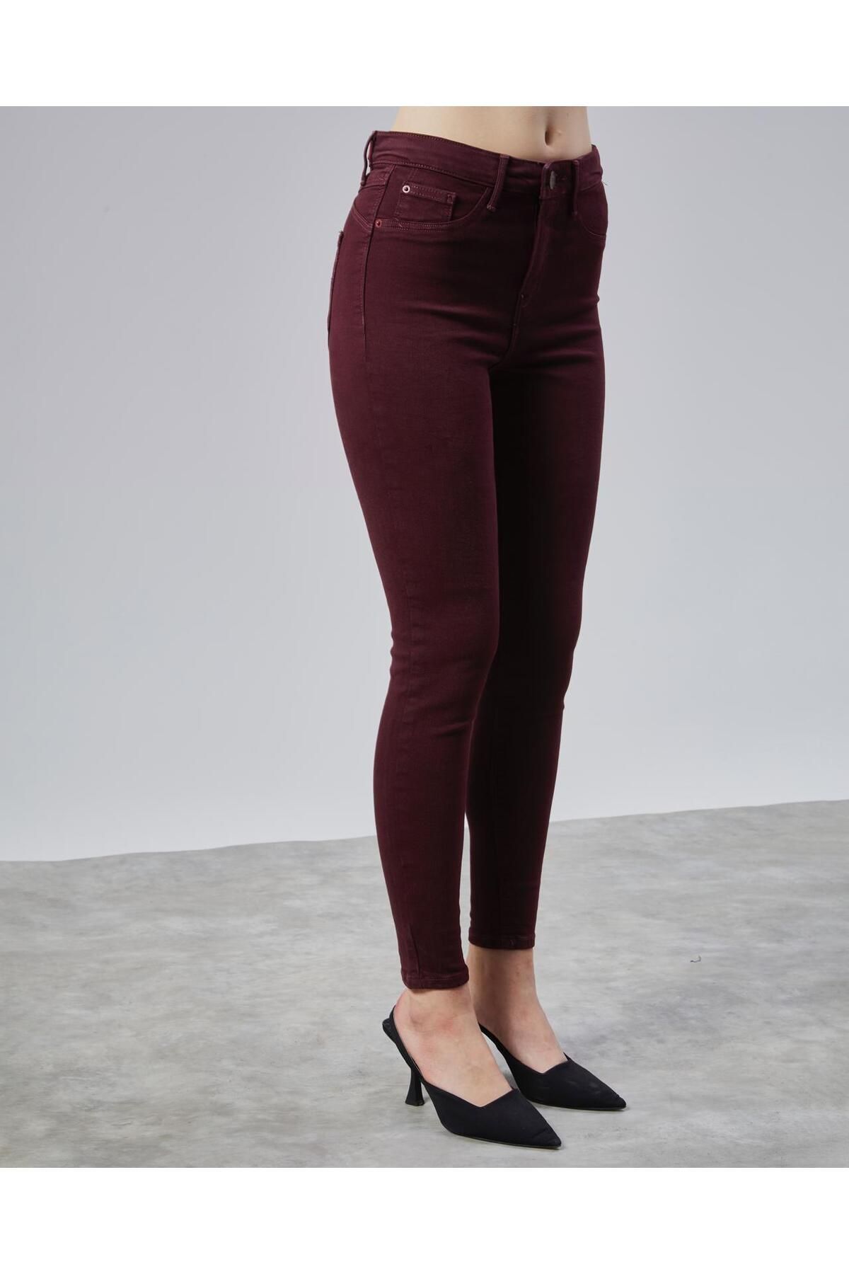 soBasic-Βουργουνδία E.x.t.r.a Skinny Jeans Jeans Colorfast Recovery Jean 5