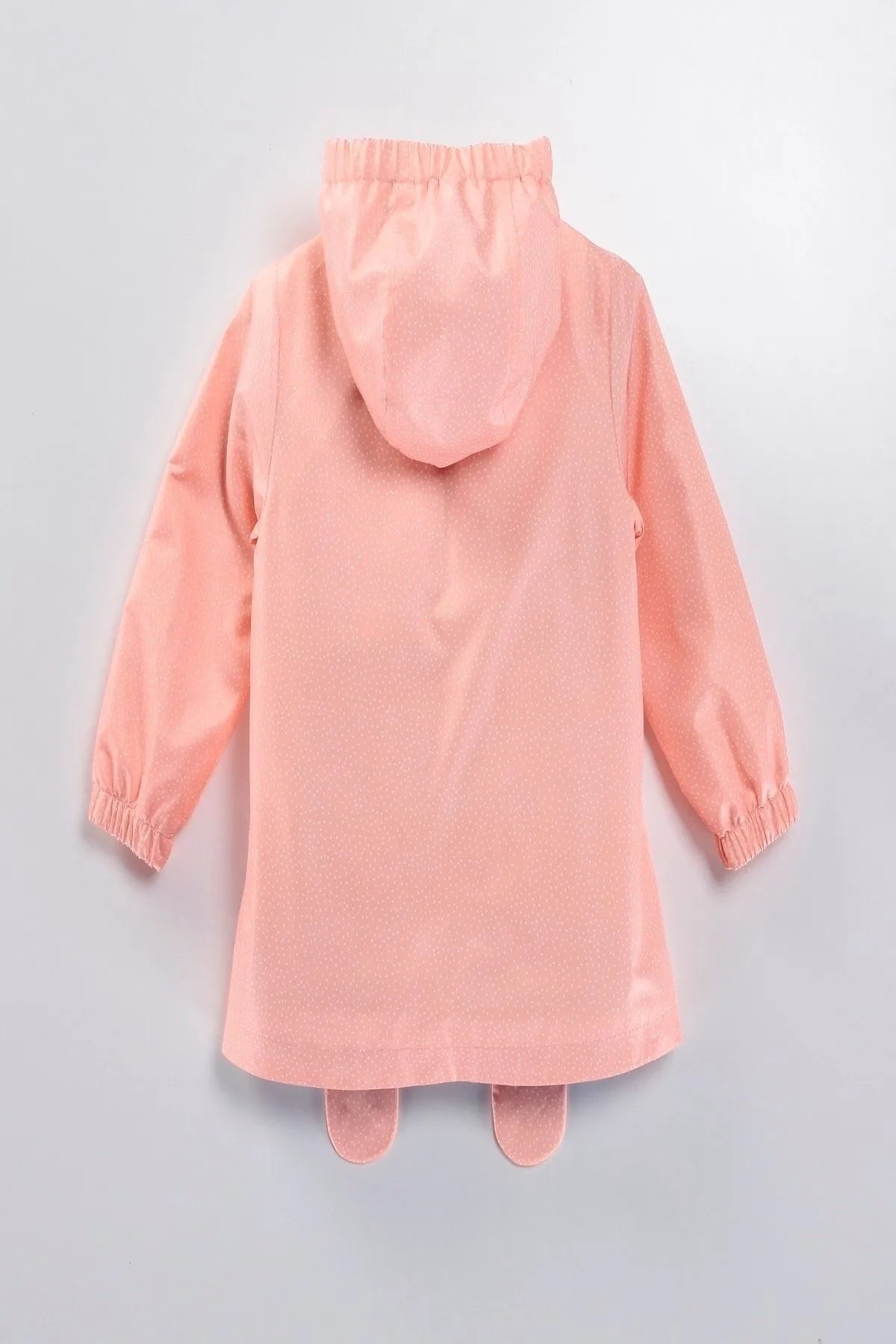 DeKuBaby Yeni Sezon Sevimli KEDİ Figürlü, Kapüşonlu, Pamuk Astarlı BebeK-Çocuk Yağmurluk-Mont fotoğrafı 4 (önizleme)