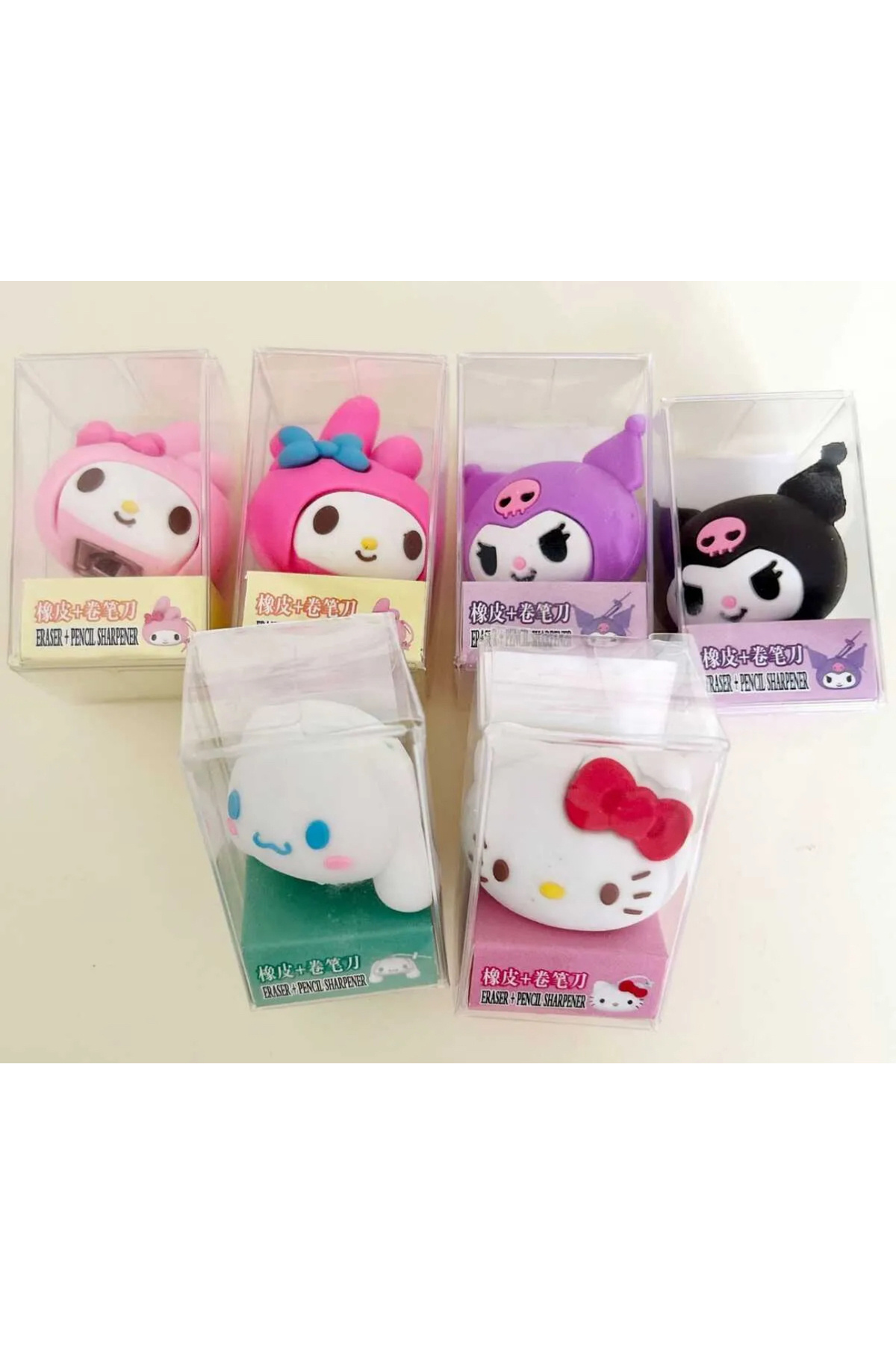 BALCI HEDİYELİK Sanrio Kuromi Hello Kitty My Melody figürlü kalemtraş