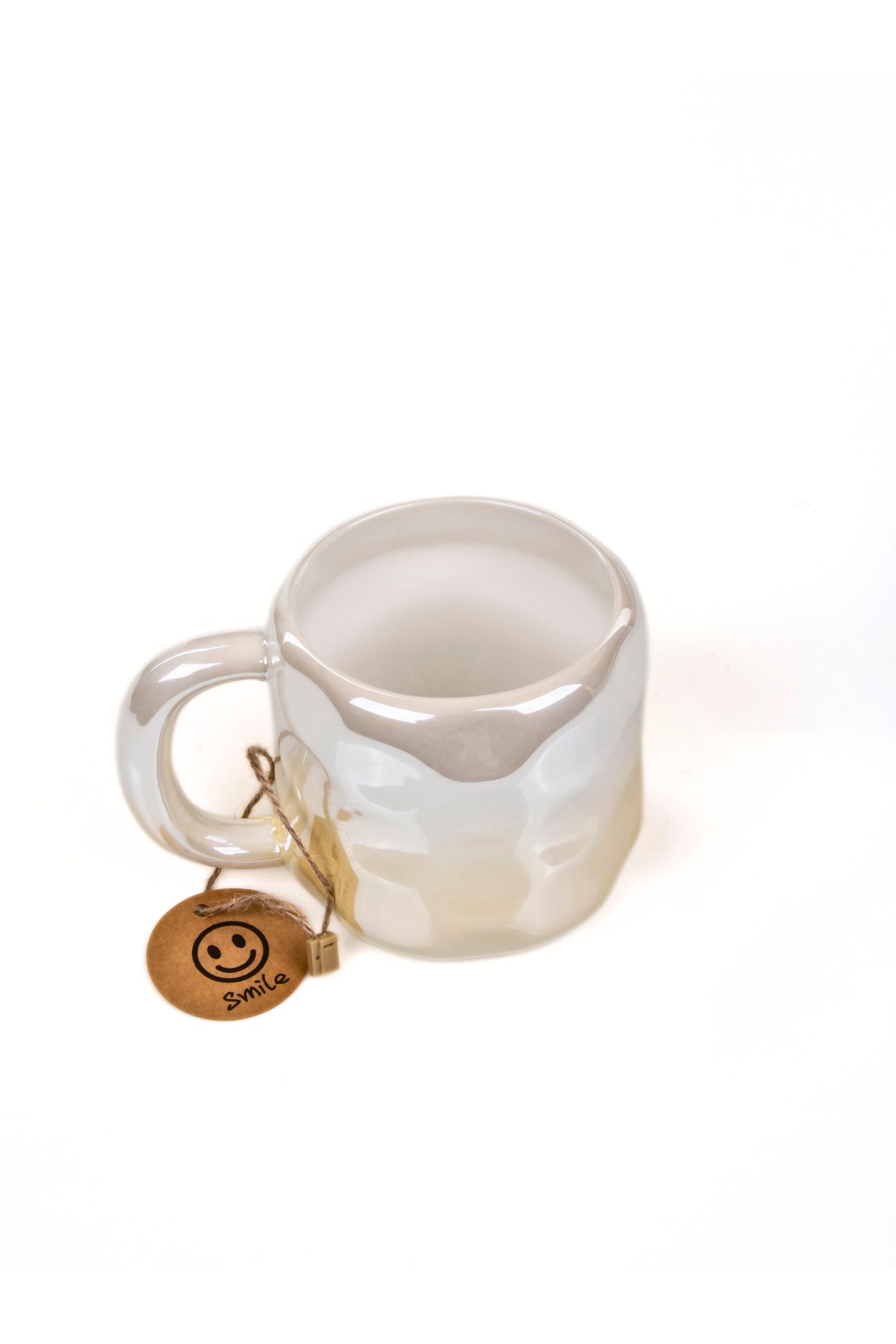 MUKKO HOME-400 ml Elegant Glossy Porcelain Mug Pearlescent Stylish Design, Daily Use and Special Gift Option 6