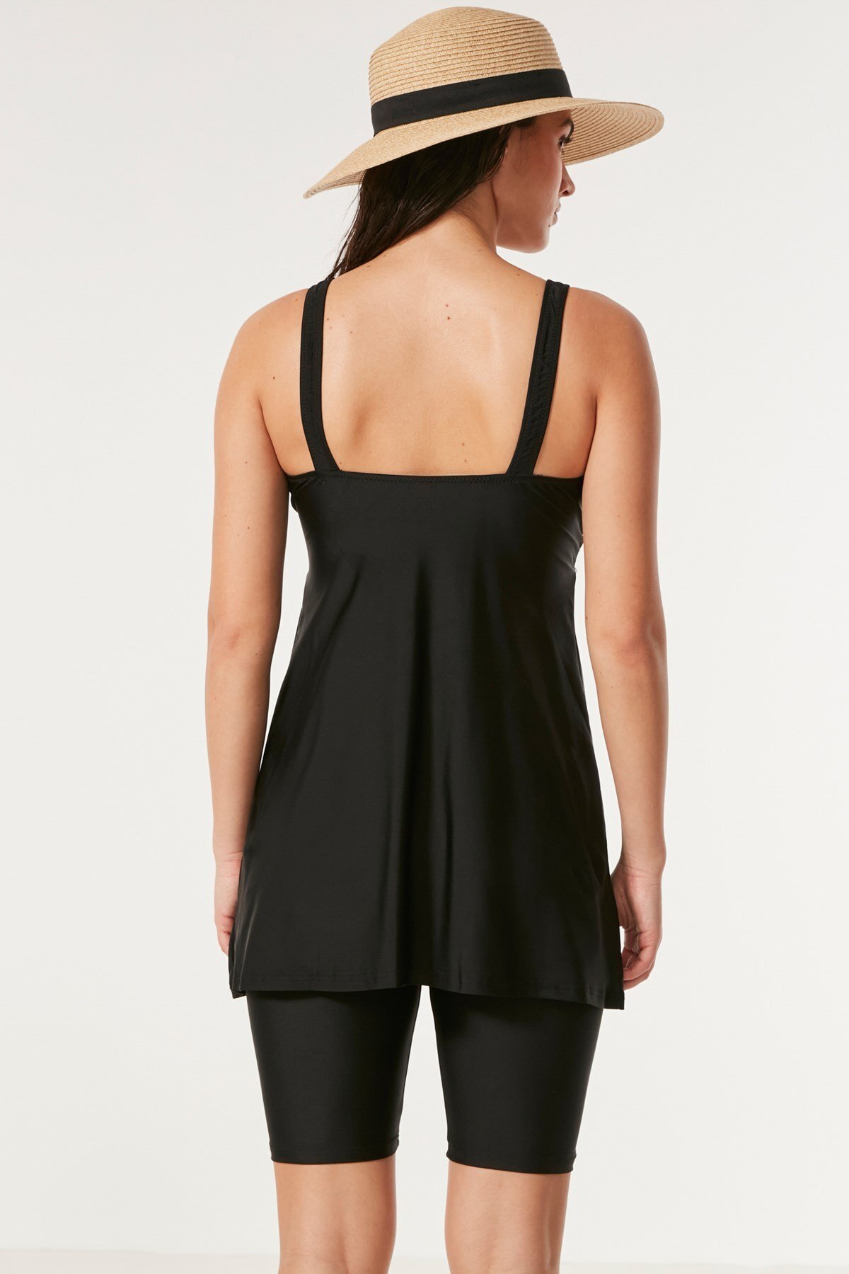 C&City-Strumpfhosen Kleid Badeanzug 7481 Schwarz 4