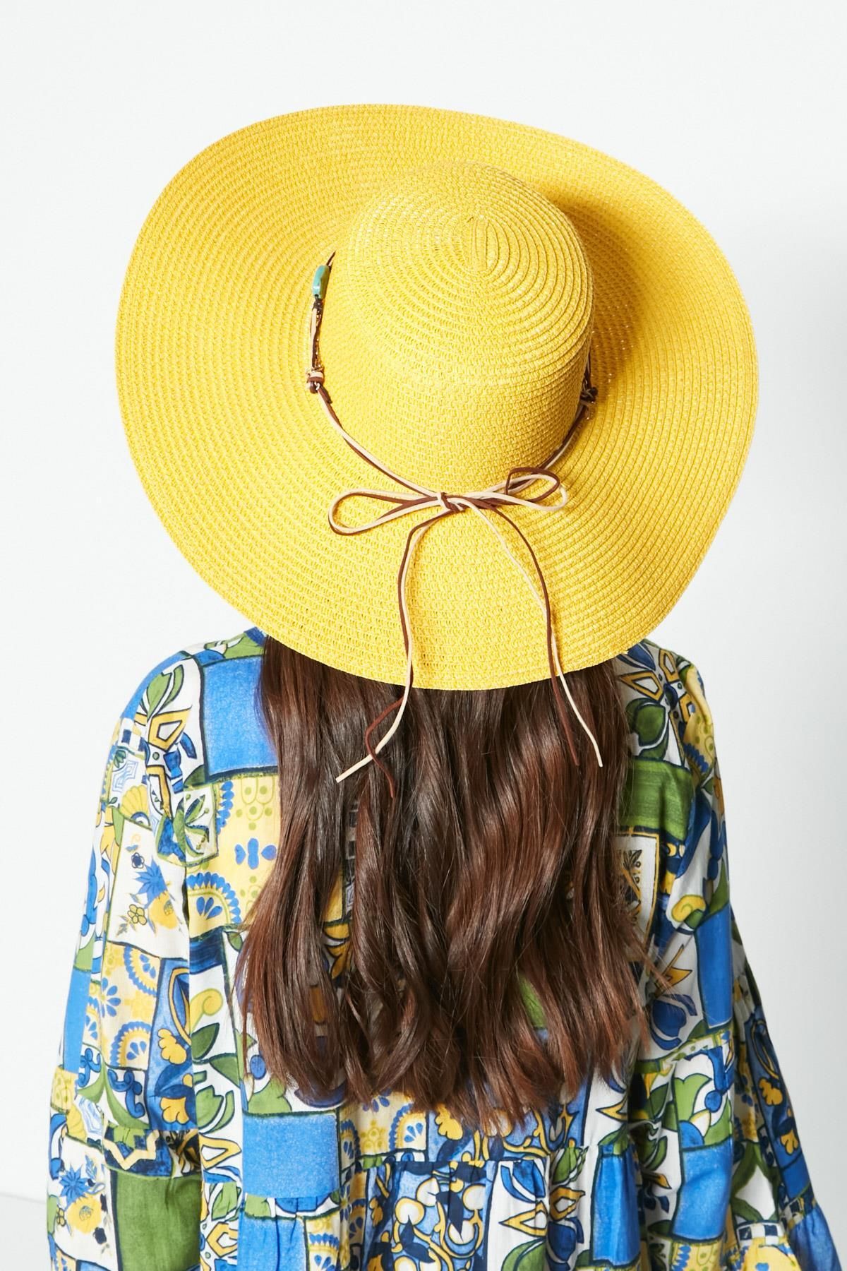 C&City-Straw Beach Hat Y87300-04 Yellow 3