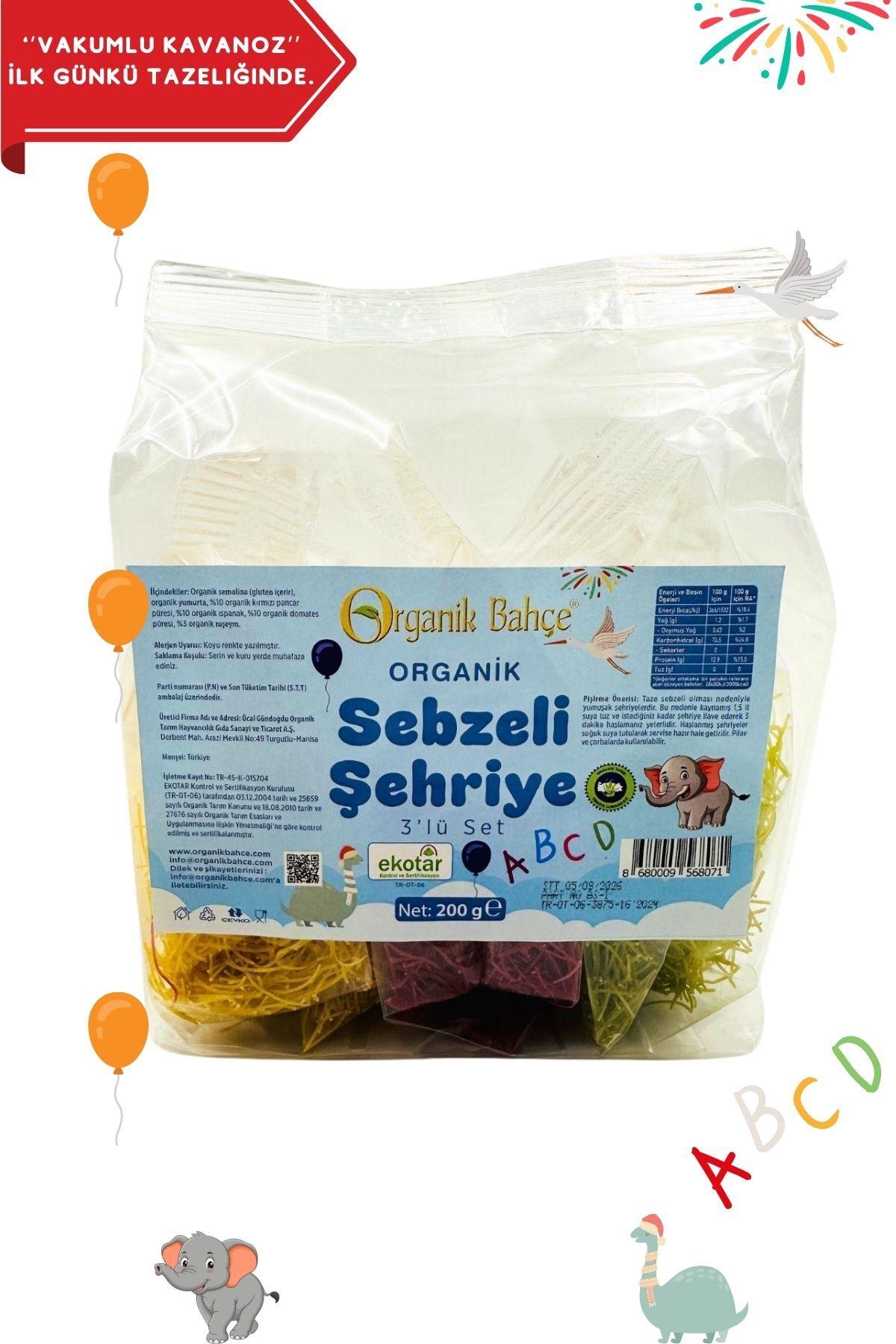 Genel Markalar Organik Sertifikalı Ek Gıda Seti 6 Ay Organik Şehriye, Makarna, Çorbalık Tahıl Ve Tarhana fotoğrafı 2 (önizleme)