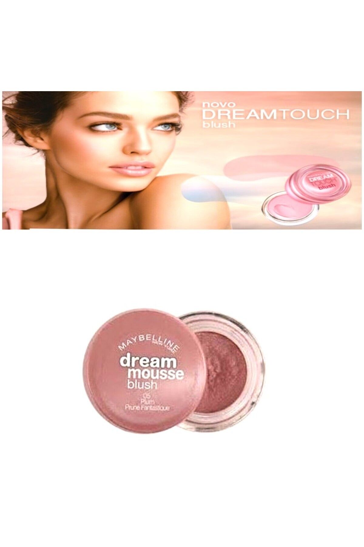 Maybelline New York-Dream Mousse Blush-Plum Color -Delist-Blush 05 Plum Prune Fantastique-7 ml 2