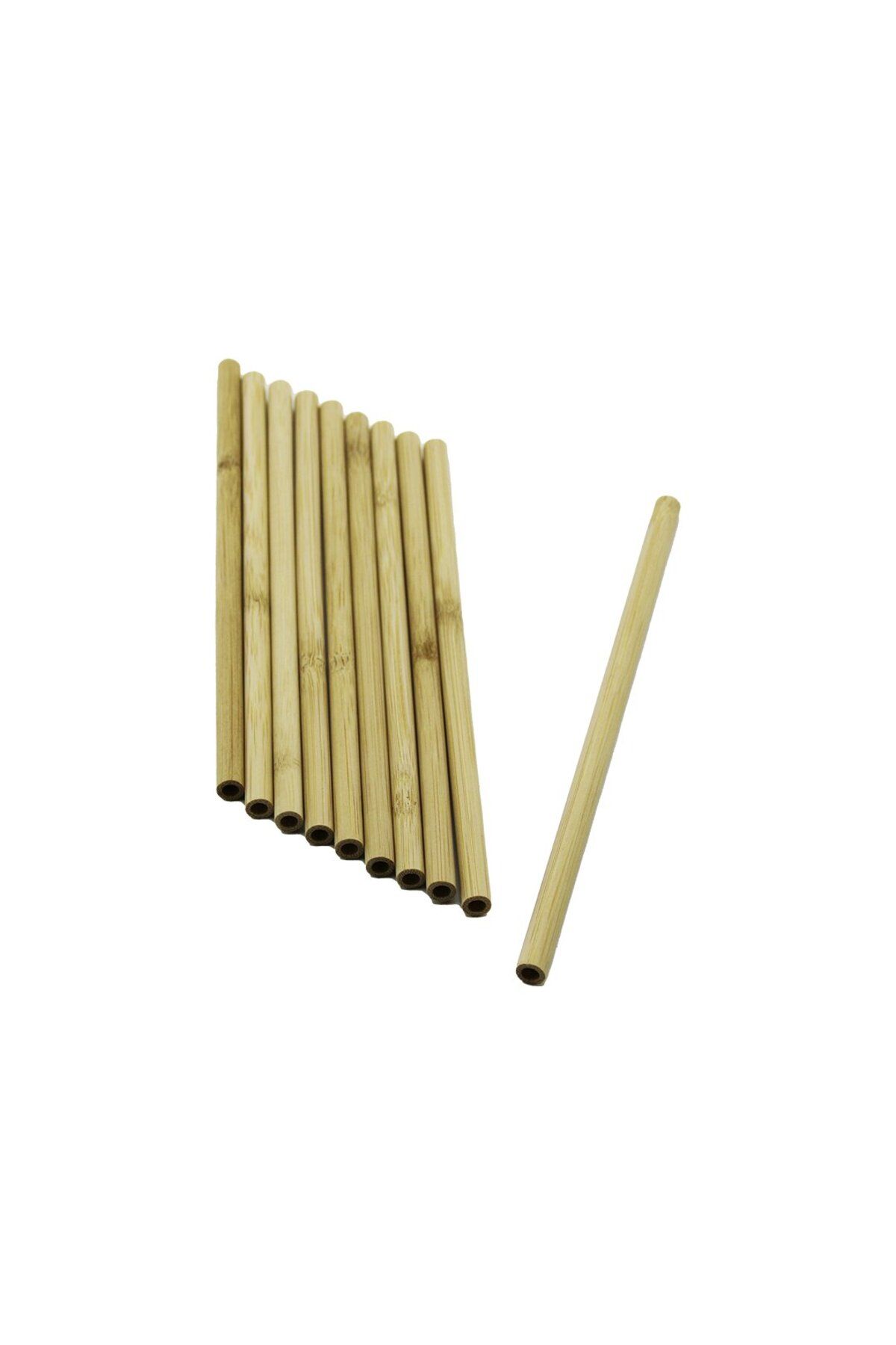 Kuzgun Ticaret 10 PCS AHŞAP BAMBU PİPET (4767) - Kuzgun Ticaret