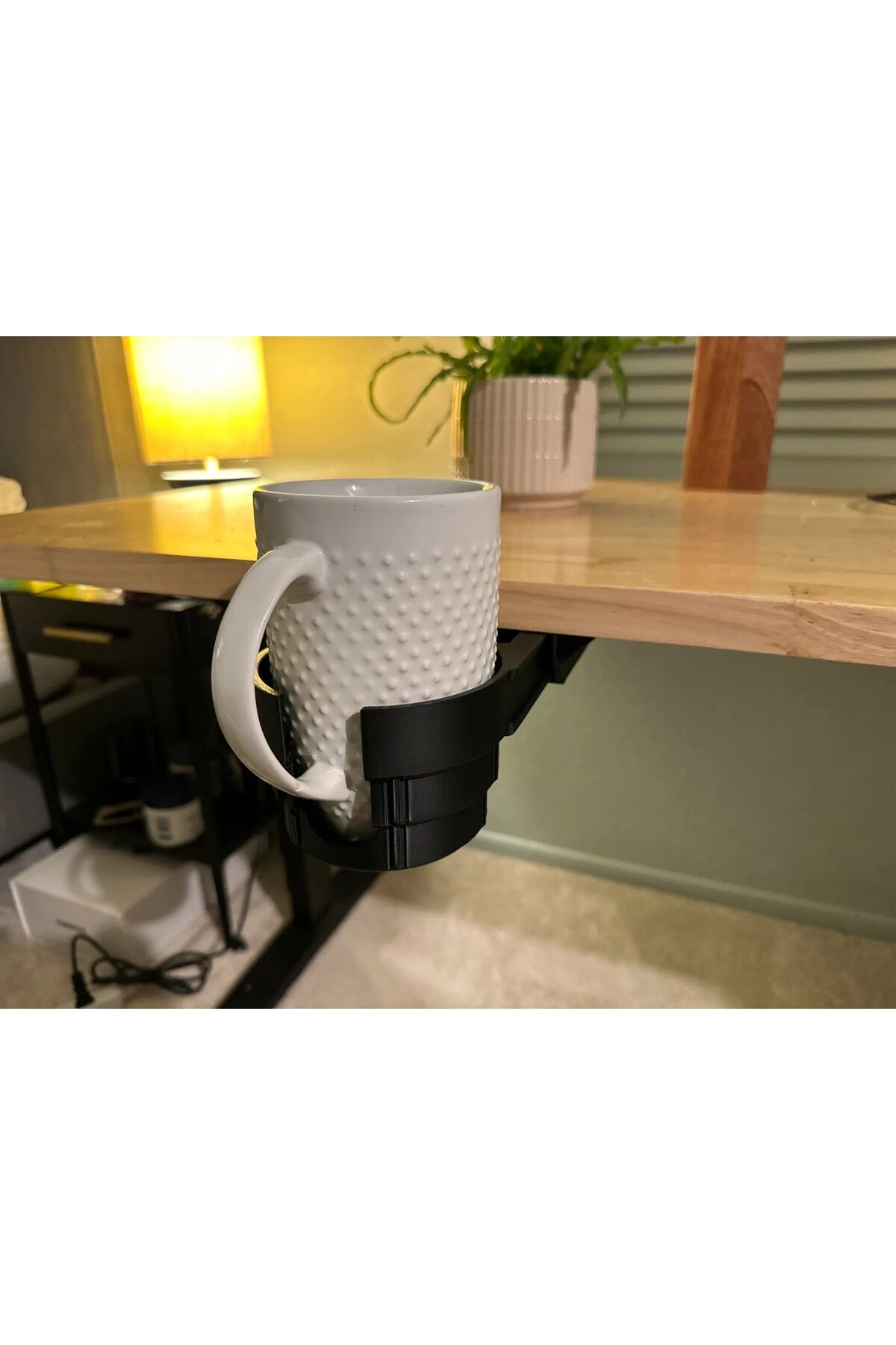 Rekatech-Under Desk Cup Holder - Movable and Practical Cup Holder 2