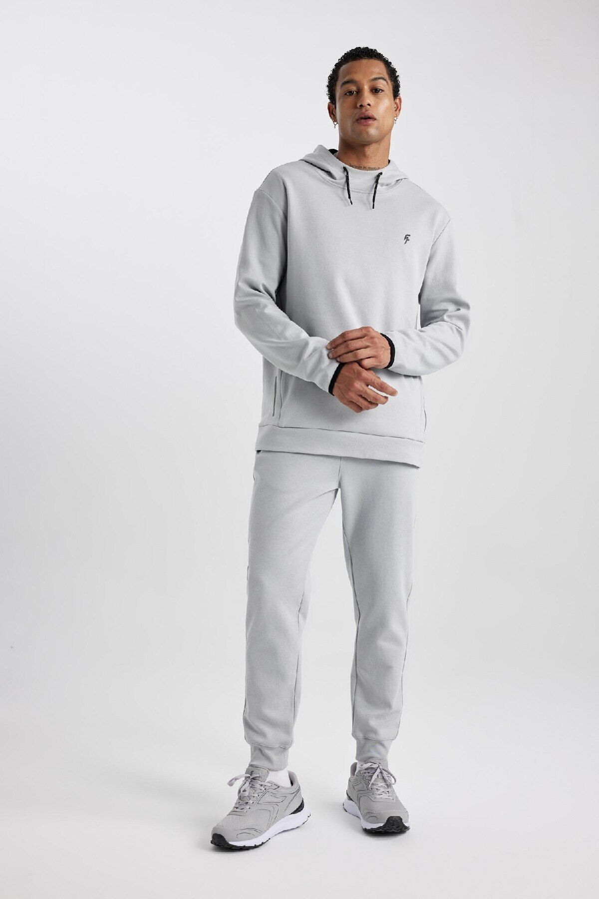 DeFacto-Flexible Elastic Jogger Sweatpants - Double Pockets, Standard Fit B4373Ax24Sp 3